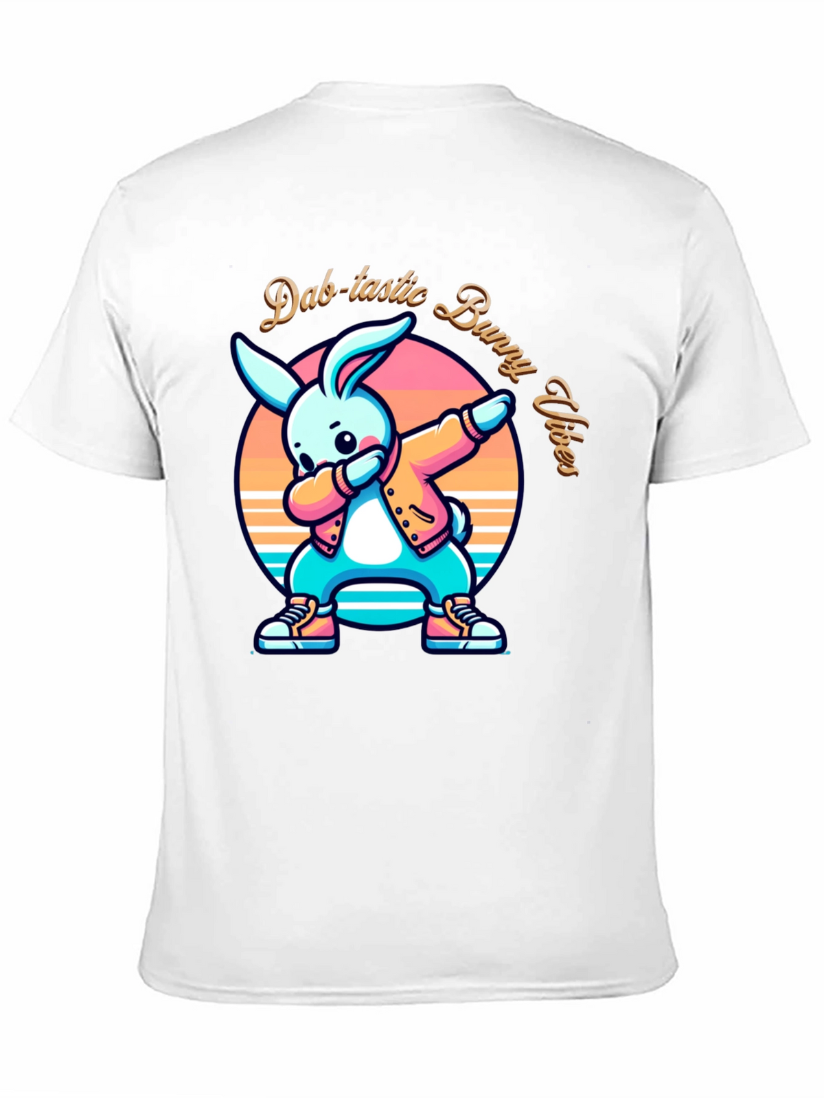 Dab-tastic Bunny Vibes Graphic T-Shirt