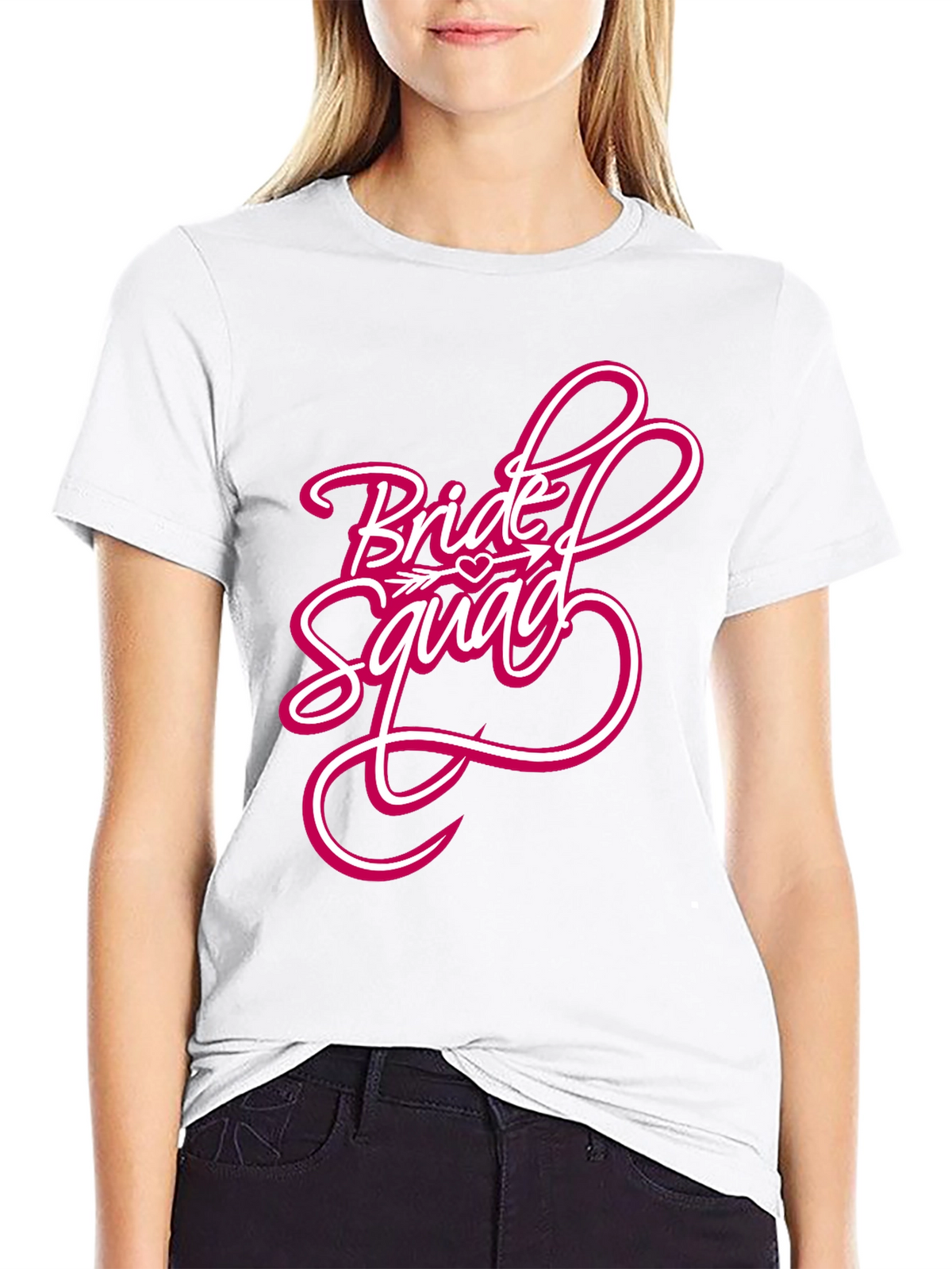 Bride Squad Graphic Tee - Black