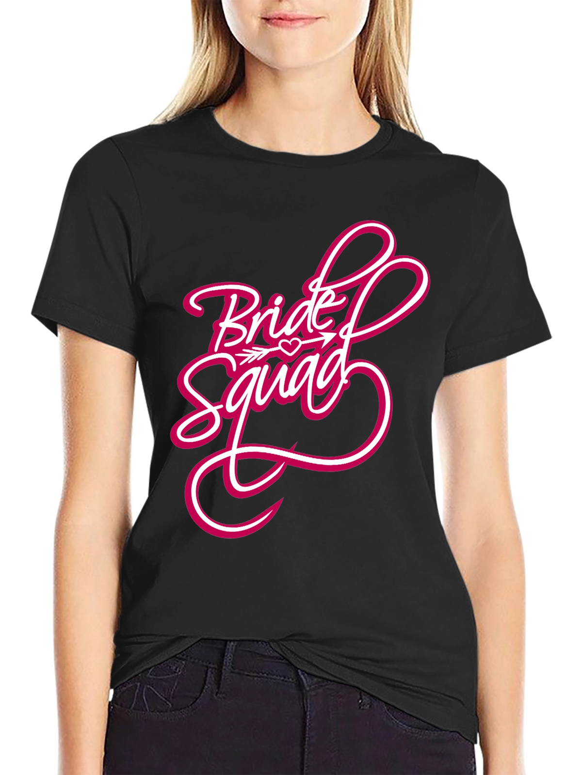 Bride Squad Graphic Tee - Black