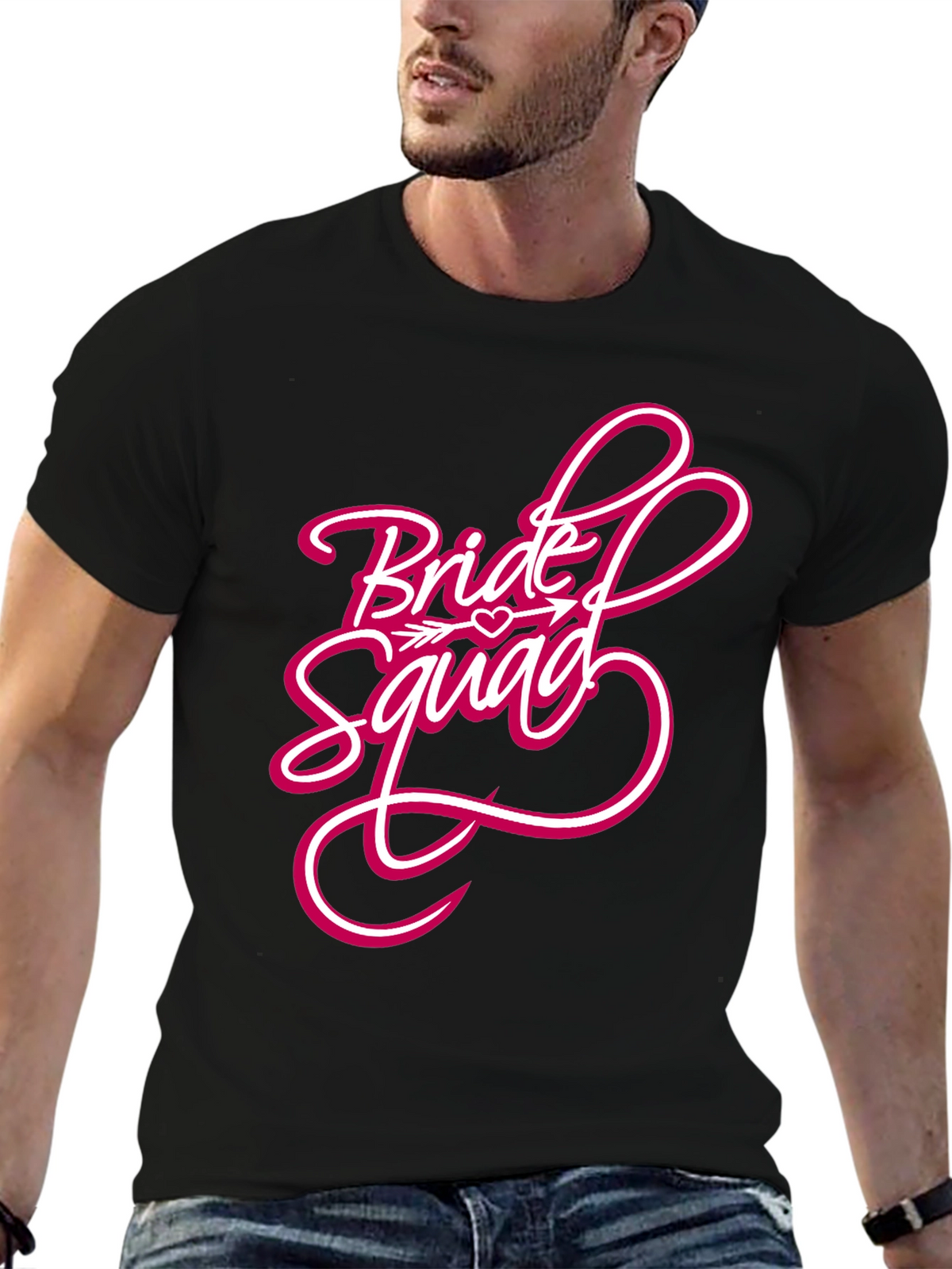 Bride Squad Graphic Tee - Black