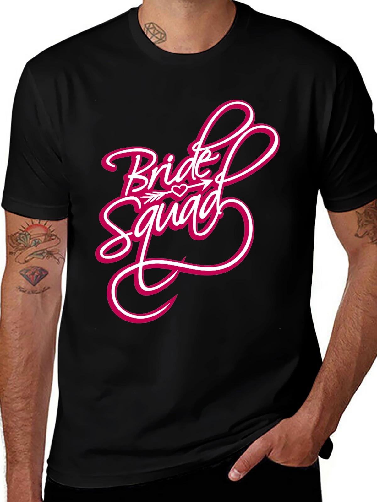 Bride Squad Graphic Tee - Black