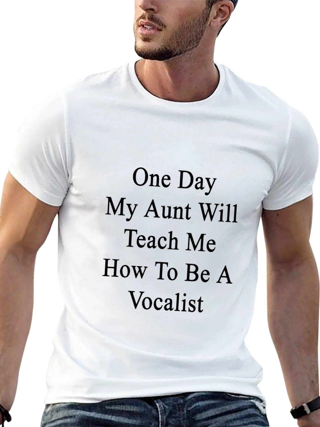 One Day My Aunt Will Teach Me Black T-Shirt