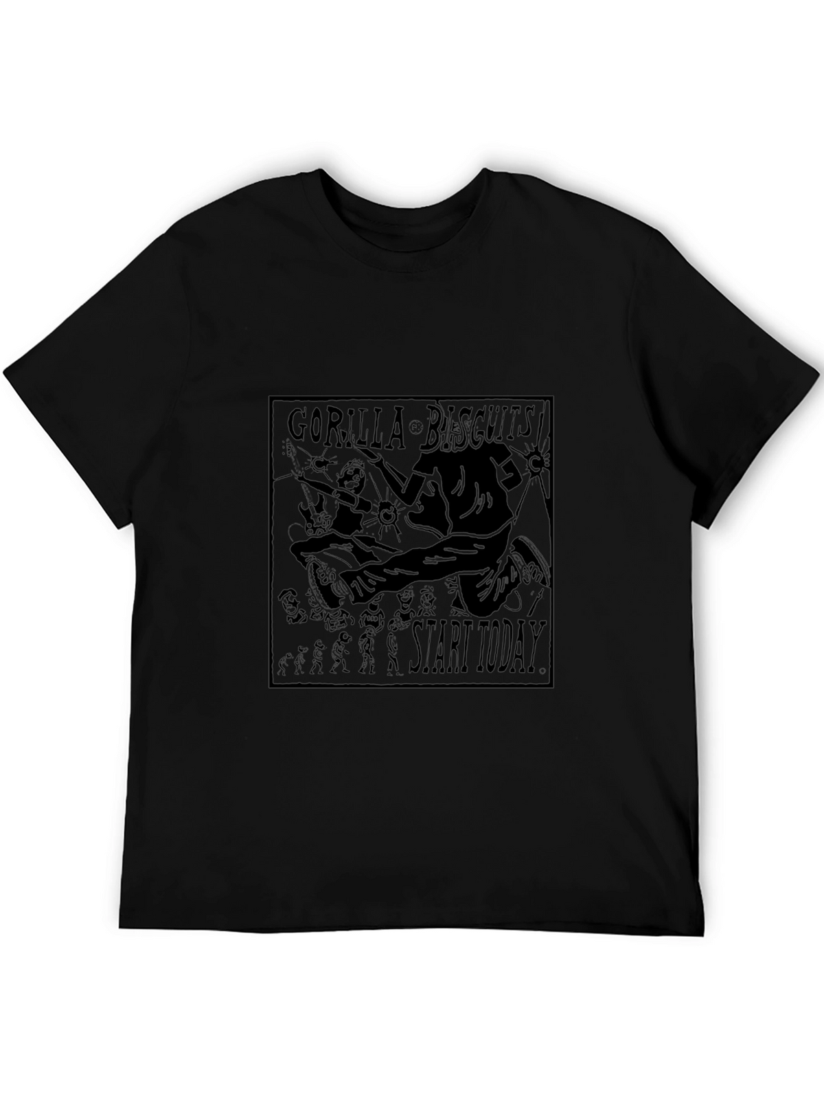 Gorilla Biscuits T-Shirt - Start Today - Black