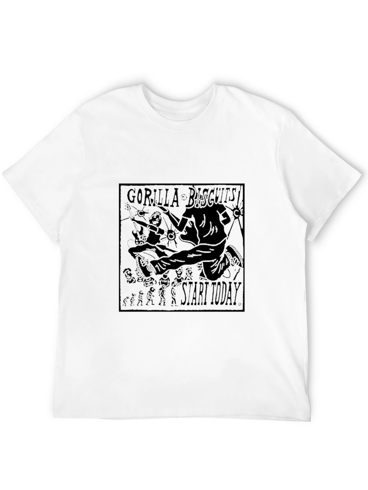 Gorilla Biscuits T-Shirt - Start Today - Black