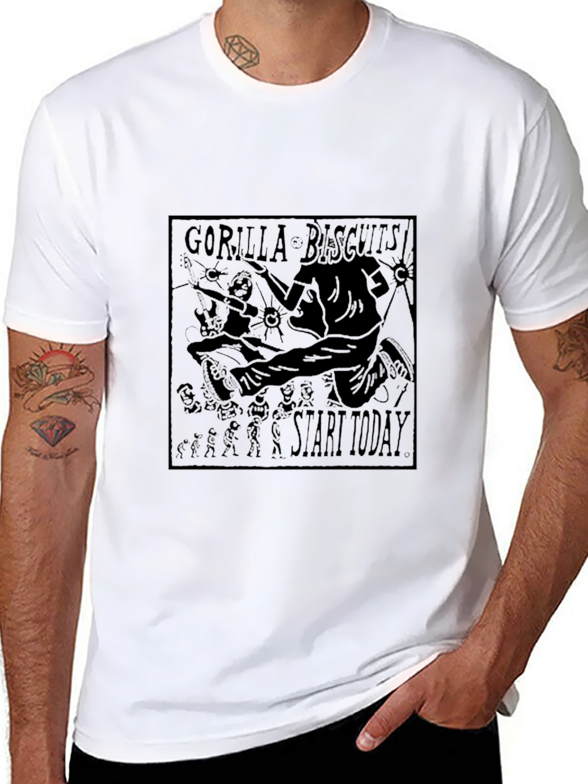 Gorilla Biscuits T-Shirt - Start Today - Black