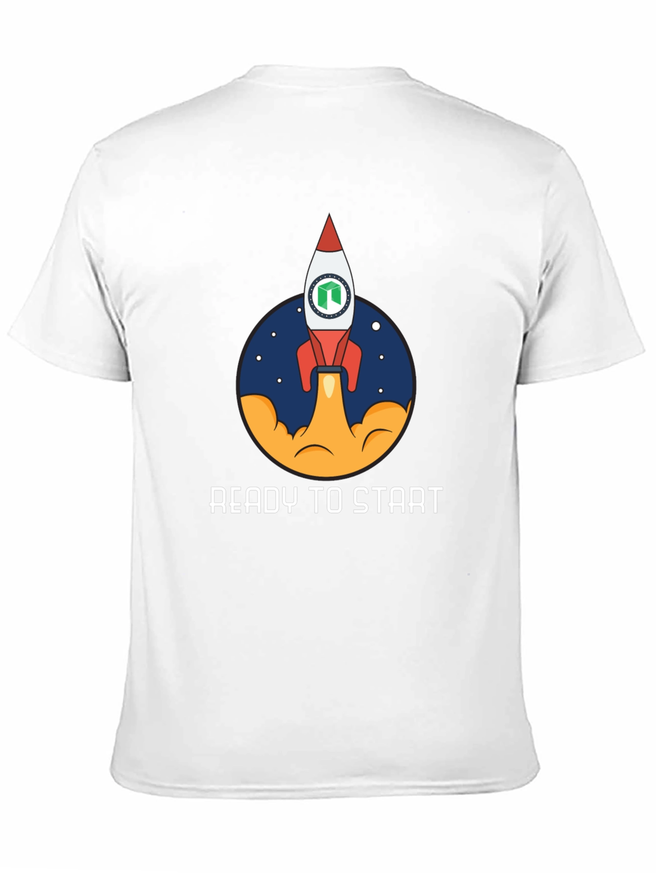 Ready to Start Rocket T-Shirt - Space Theme