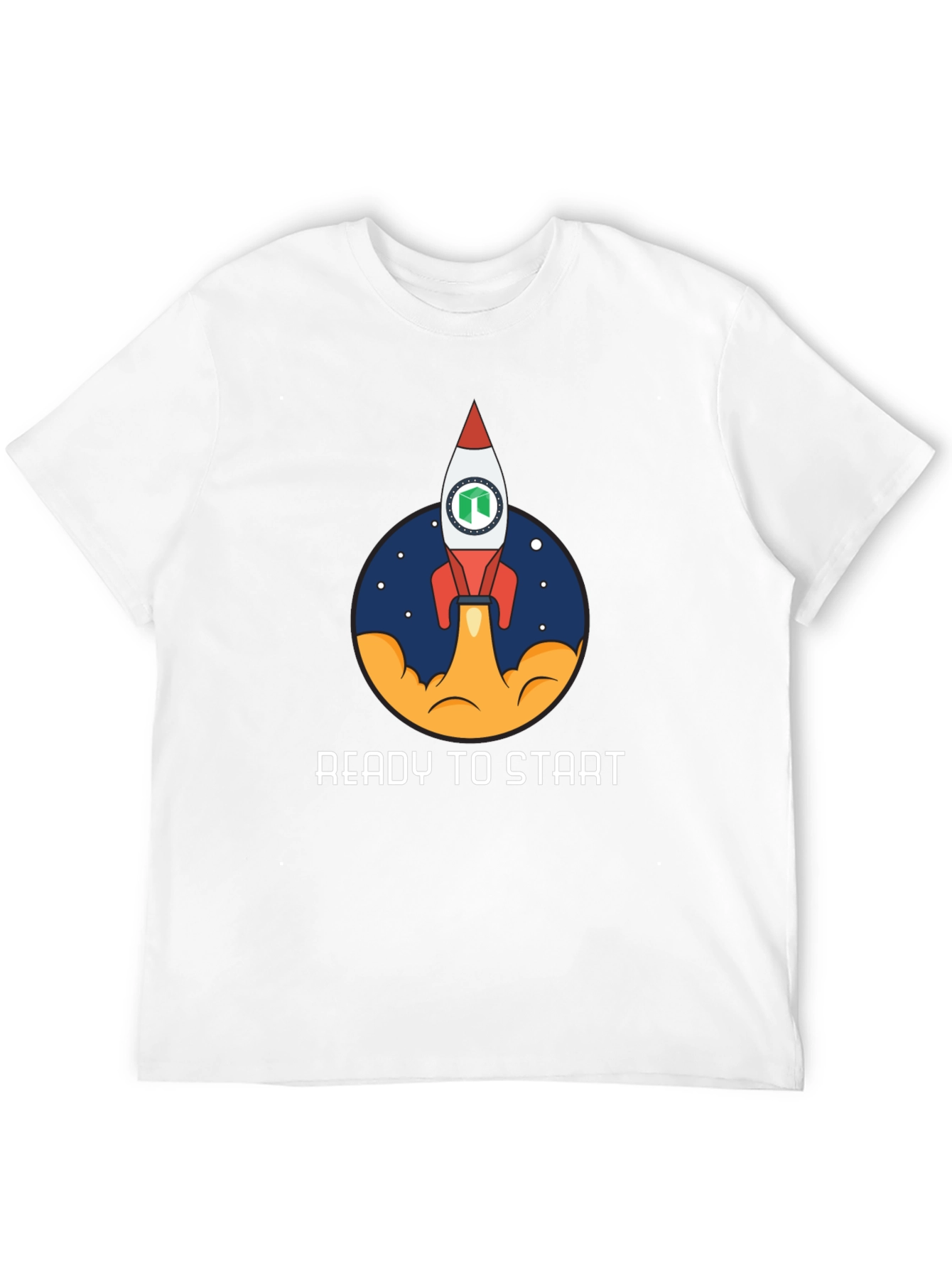 Ready to Start Rocket T-Shirt - Space Theme
