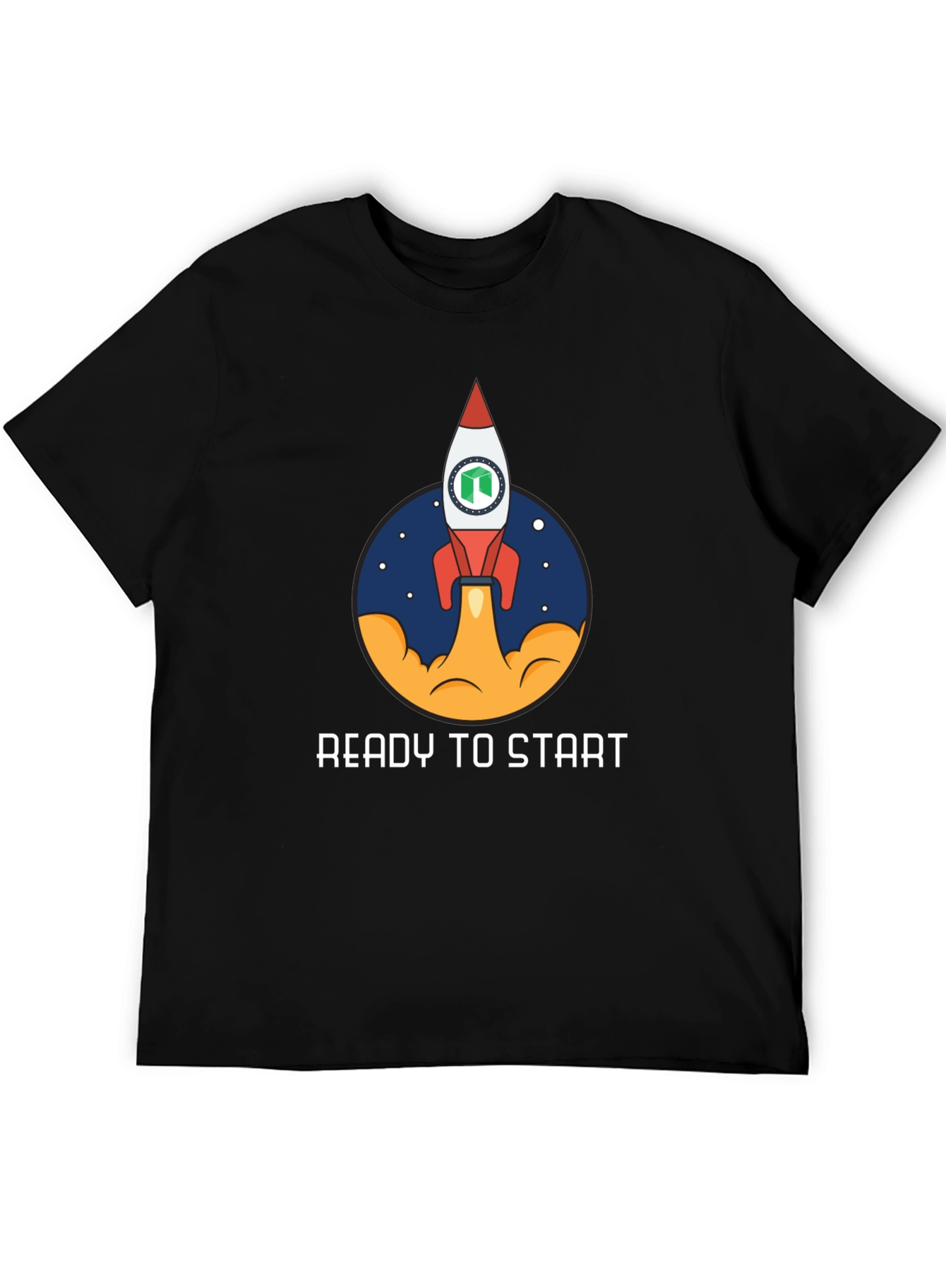 Ready to Start Rocket T-Shirt - Space Theme