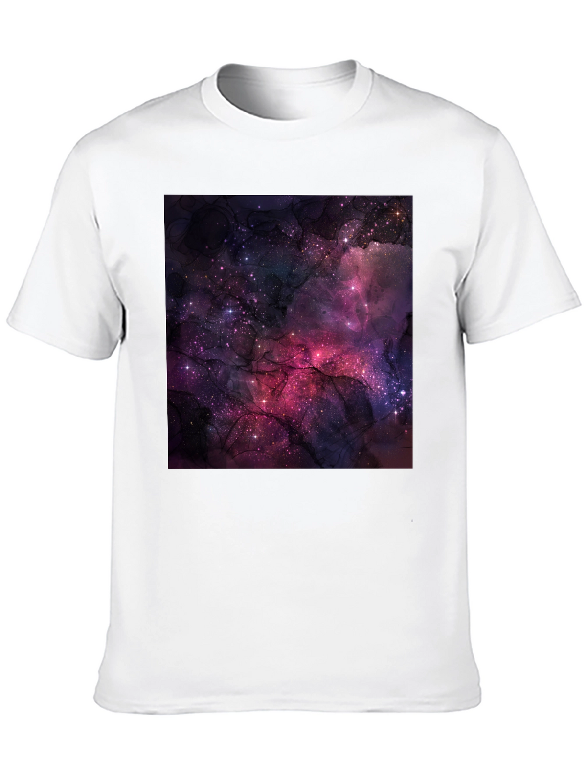 Cosmic Galaxy Graphic Black T-Shirt