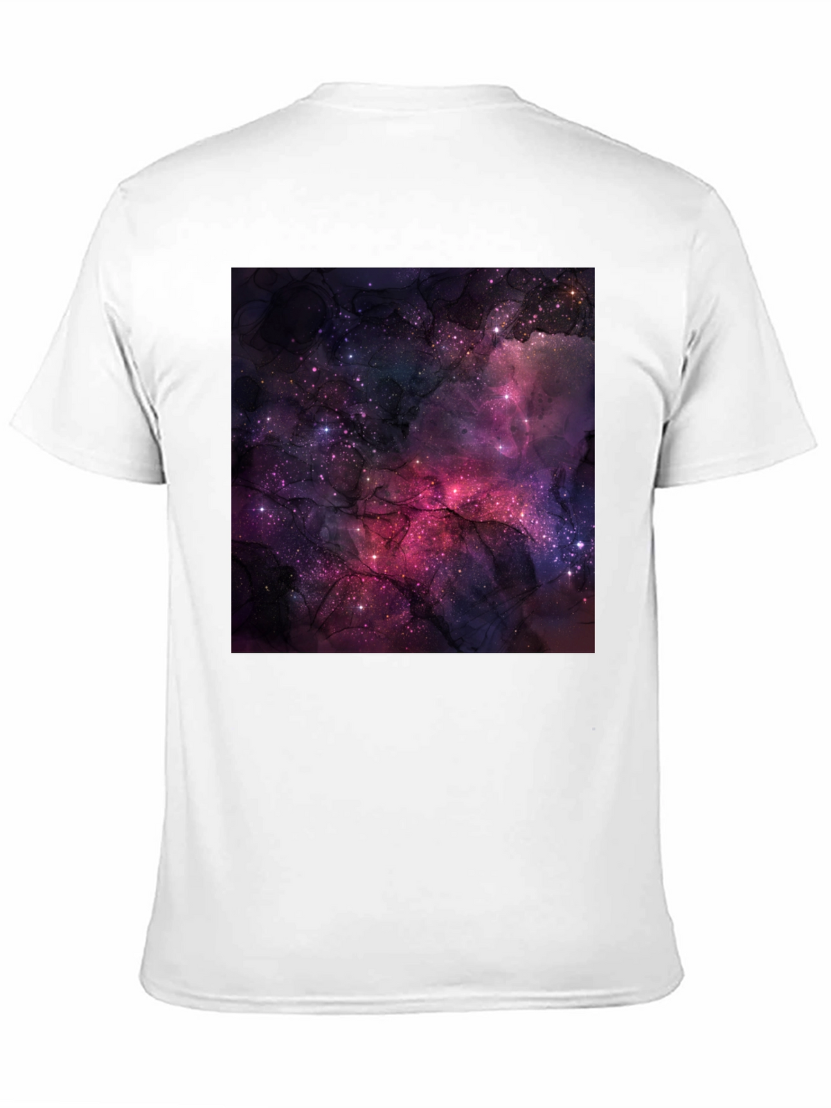 Cosmic Galaxy Graphic Black T-Shirt