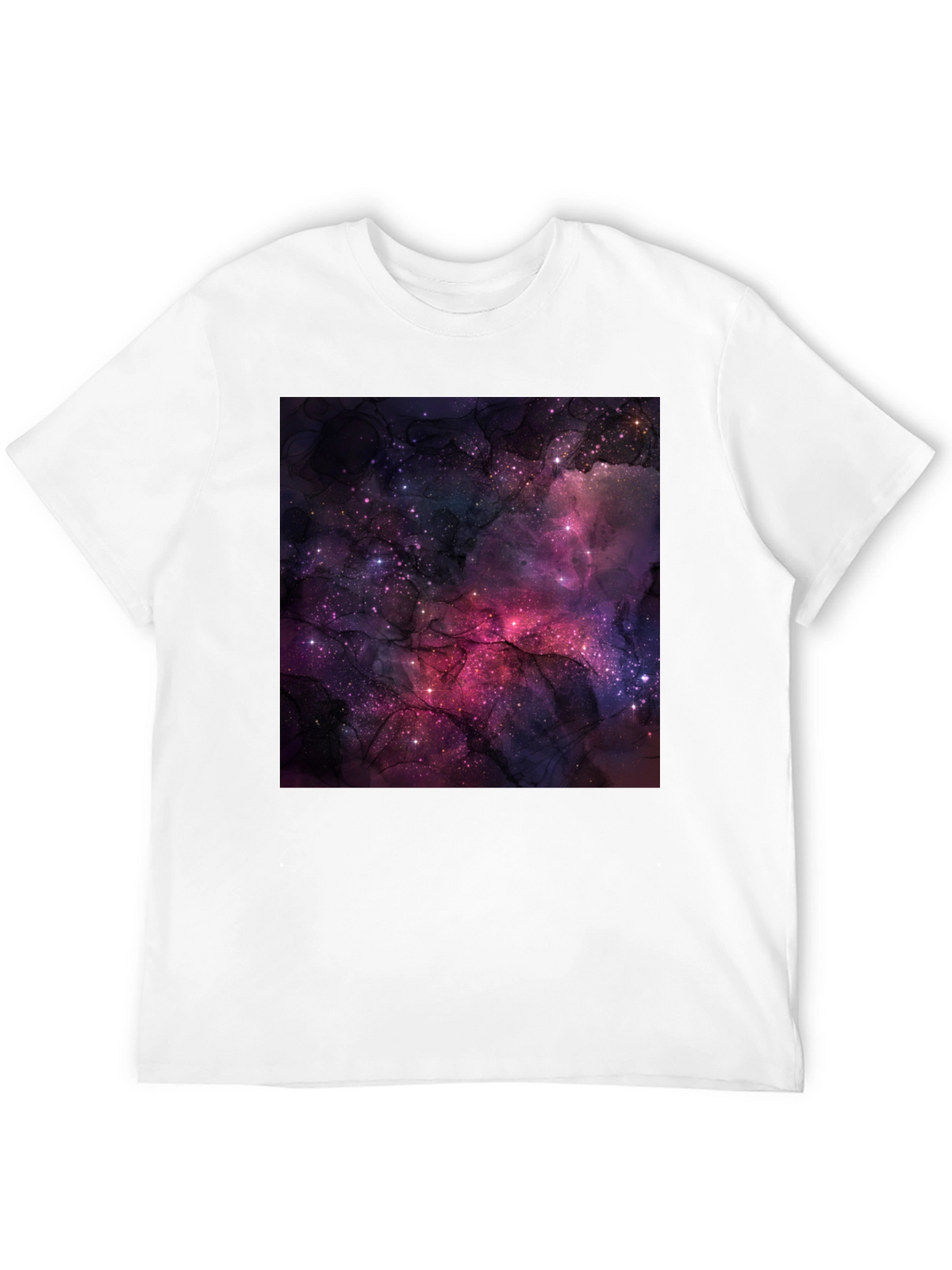 Cosmic Galaxy Graphic Black T-Shirt