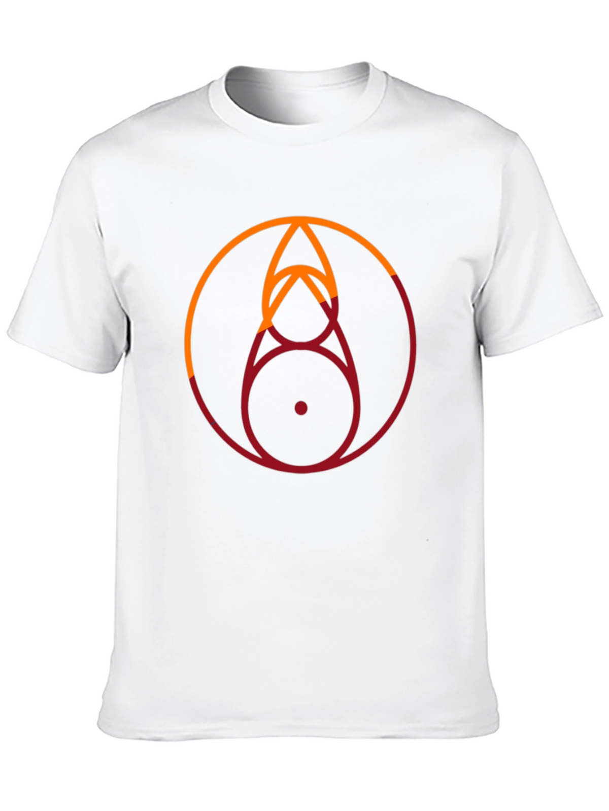 Geometric Circle Graphic Tee - Stylish Modern Design