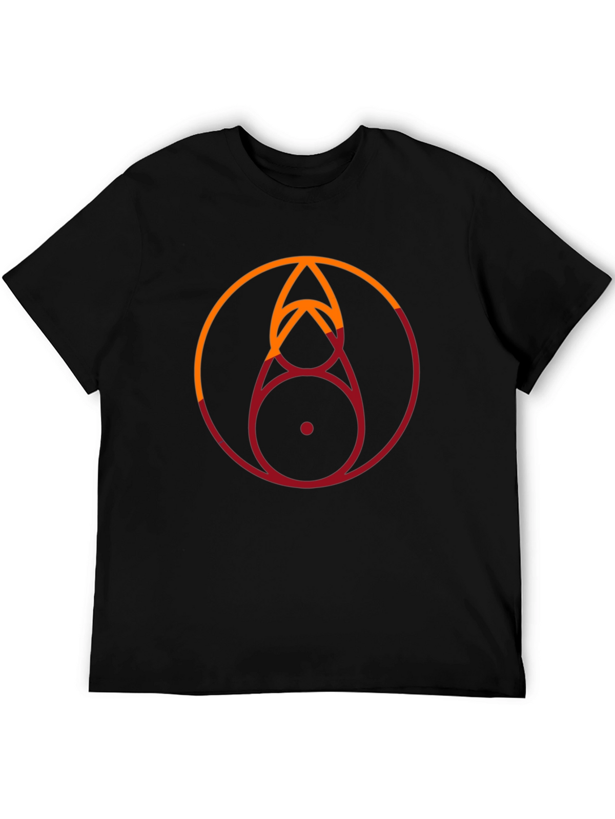 Geometric Circle Graphic Tee - Stylish Modern Design