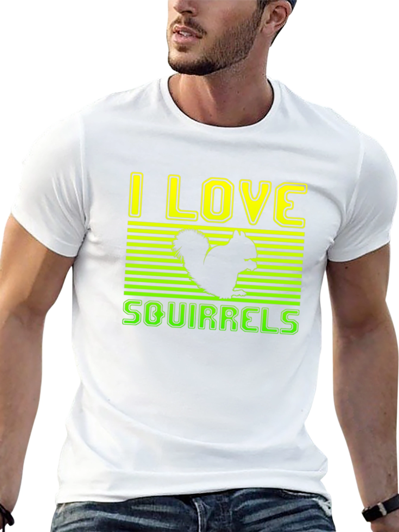I Love Squirrels Graphic T-Shirt
