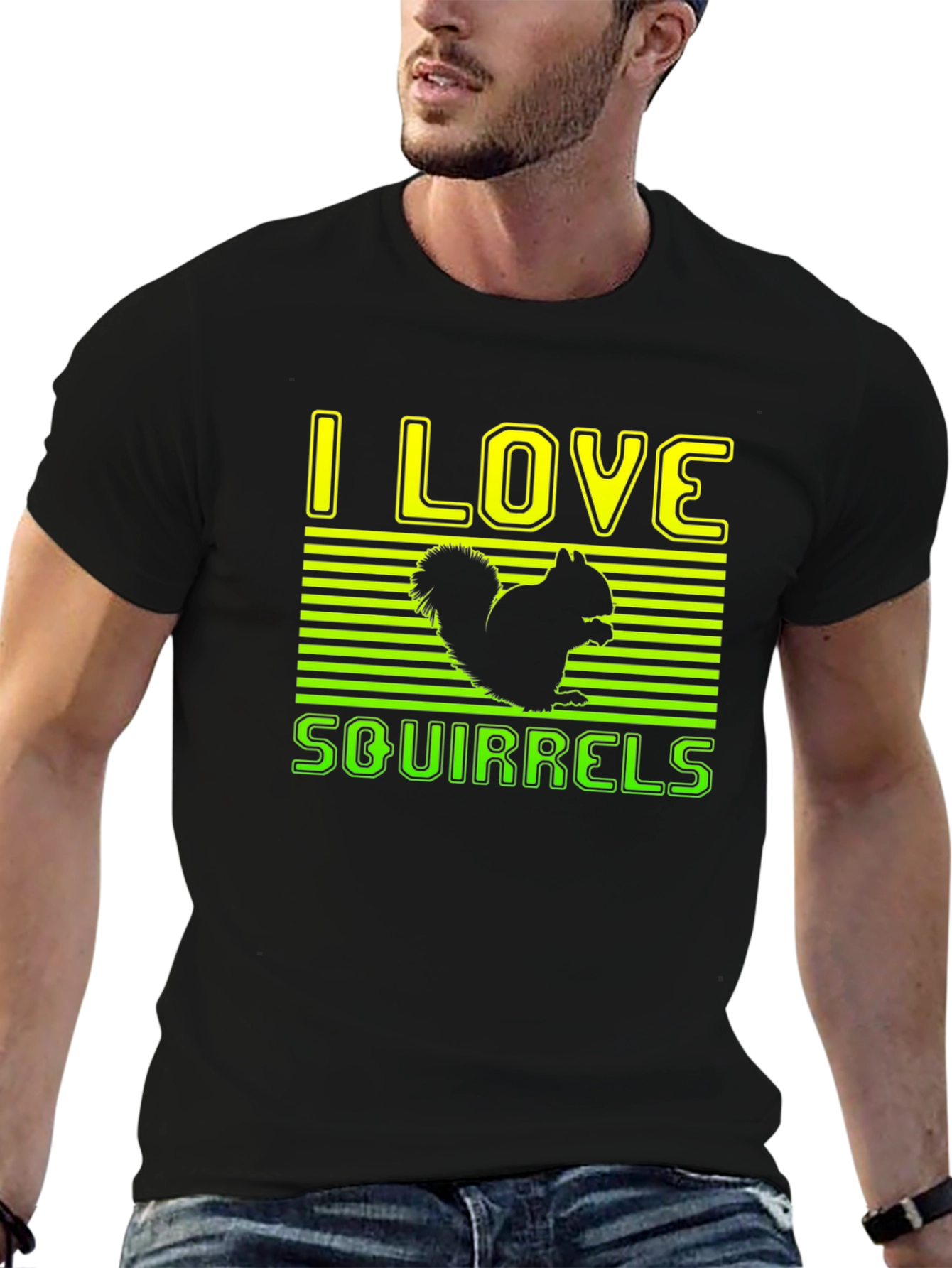 I Love Squirrels Graphic T-Shirt