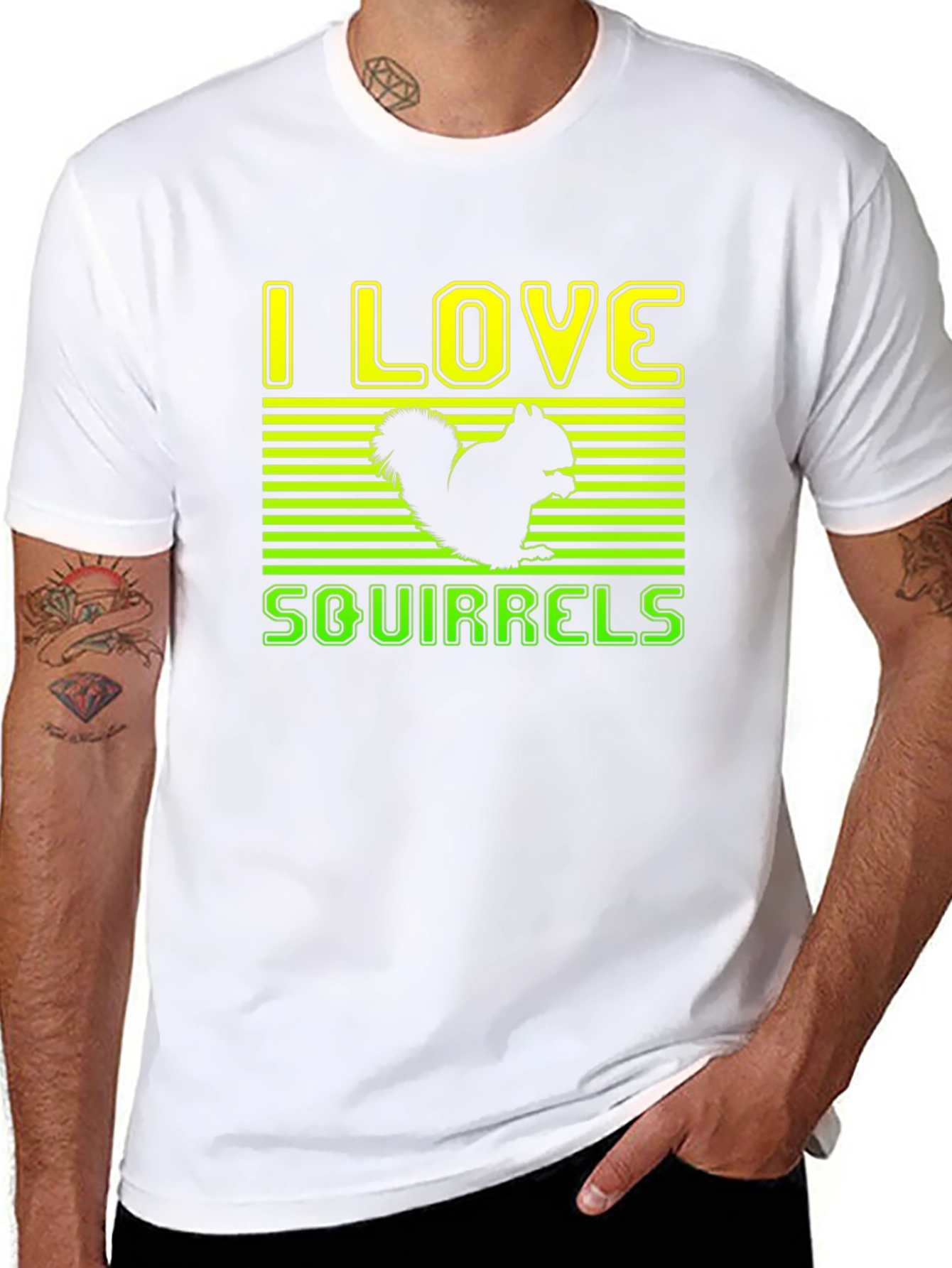 I Love Squirrels Graphic T-Shirt