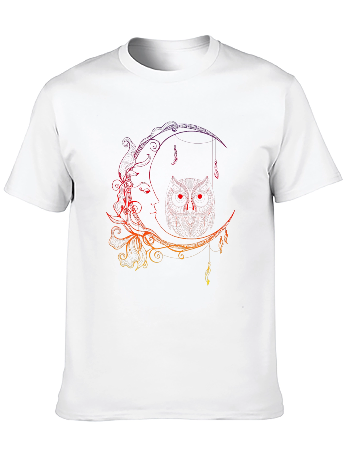 Moon Owl Graphic Black T-Shirt