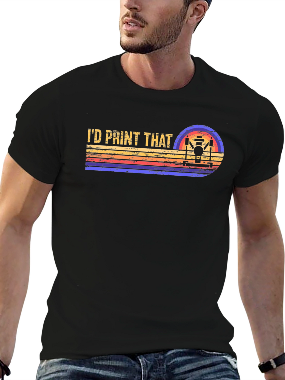 Id Print That T-Shirt Retro 3D Printing Gift