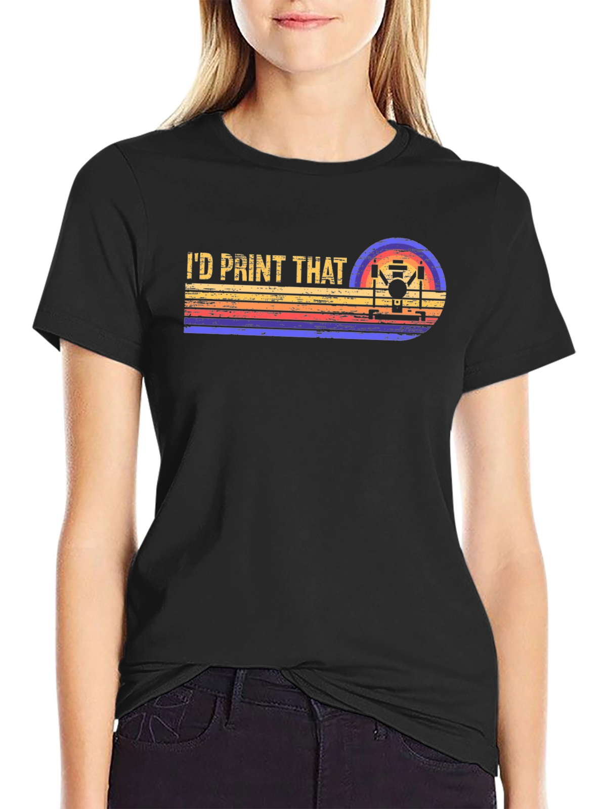 Id Print That T-Shirt Retro 3D Printing Gift