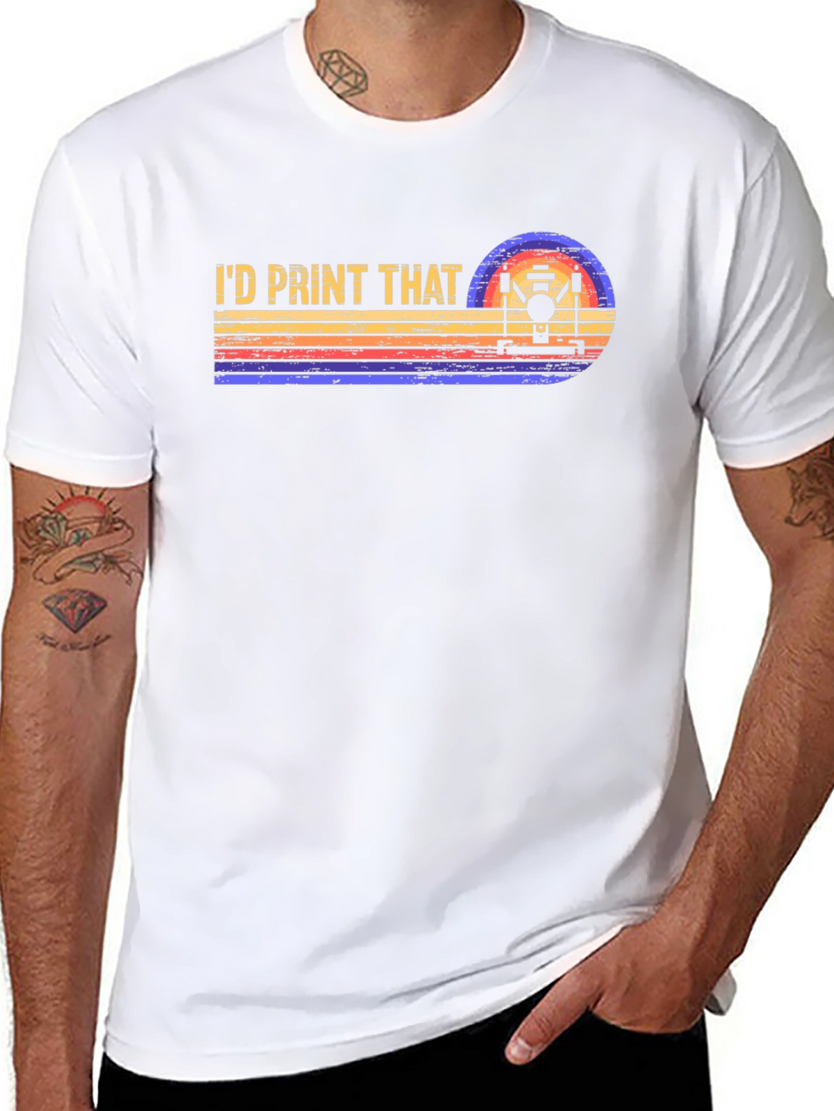 Id Print That T-Shirt Retro 3D Printing Gift