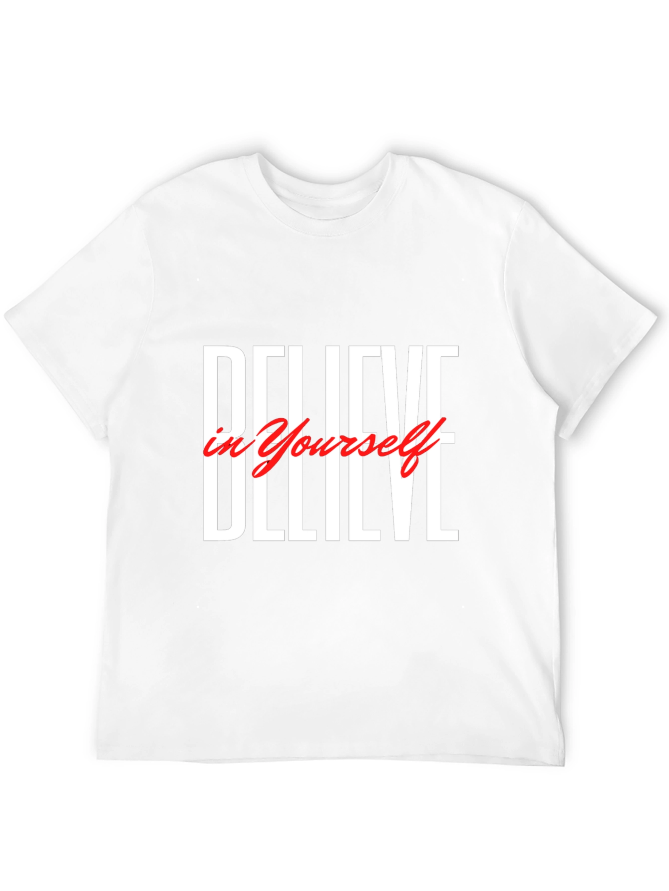 Believe in Yourself Black Graphic T-Shirt