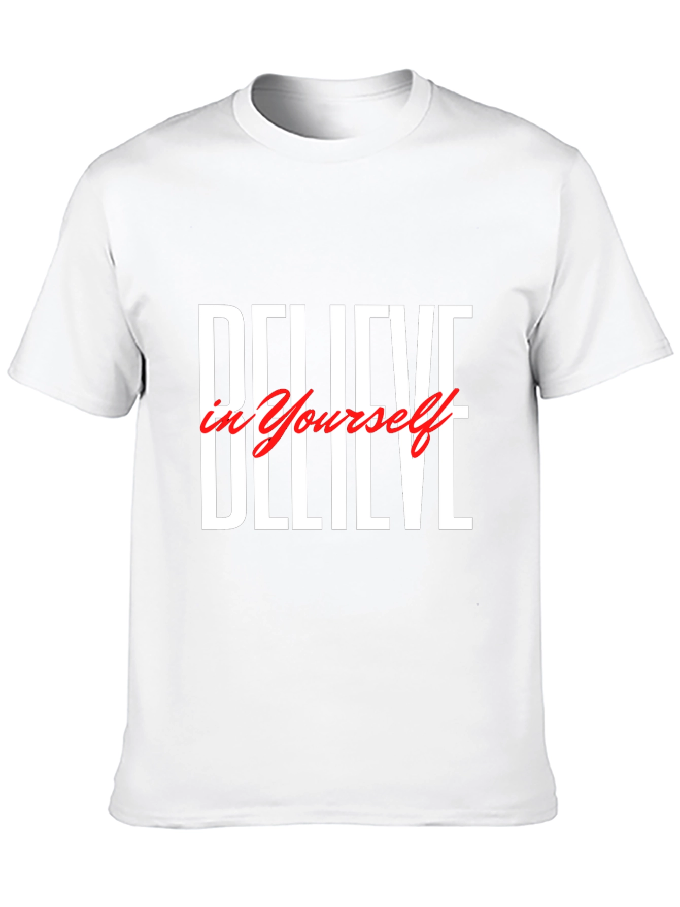 Believe in Yourself Black Graphic T-Shirt