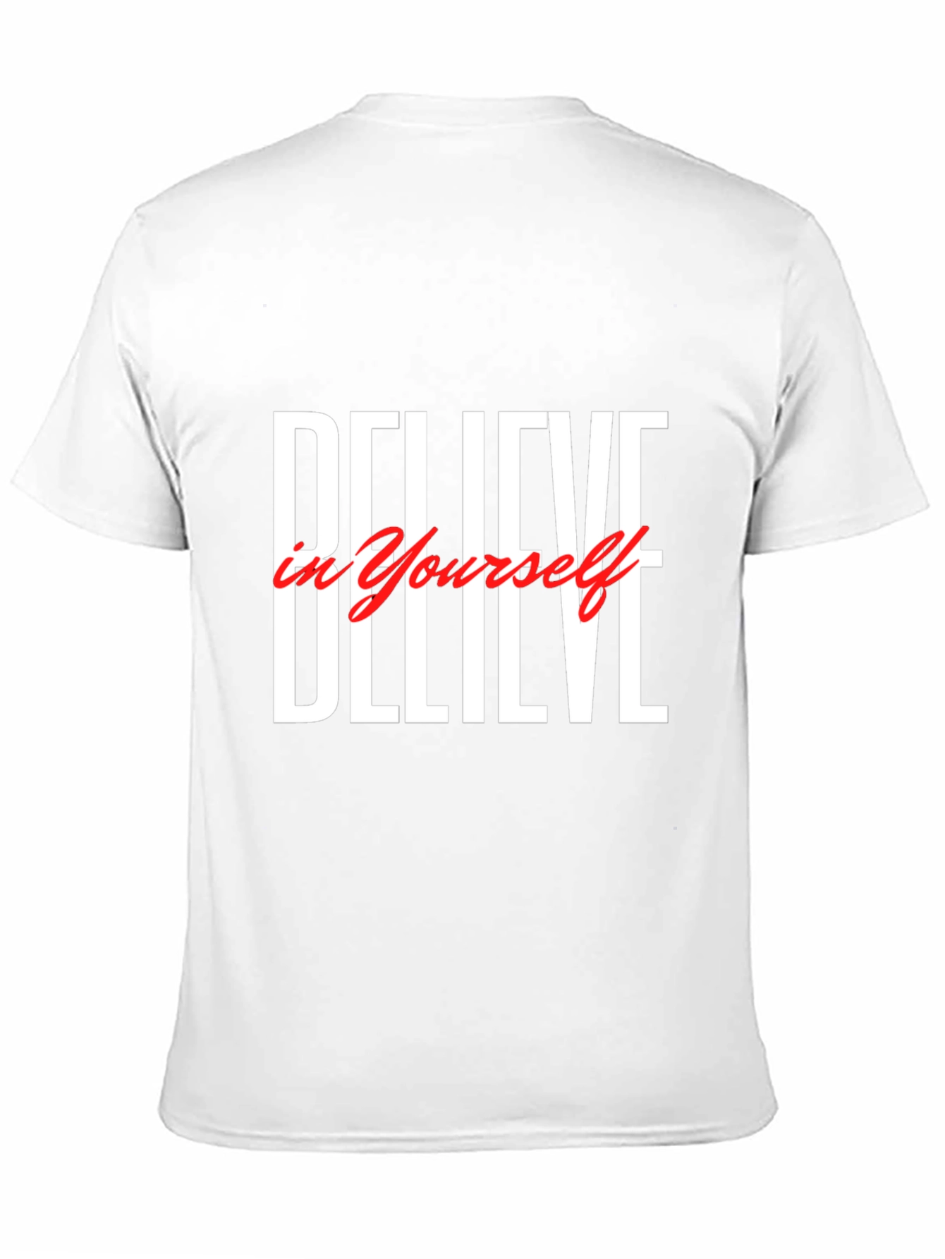 Believe in Yourself Black Graphic T-Shirt