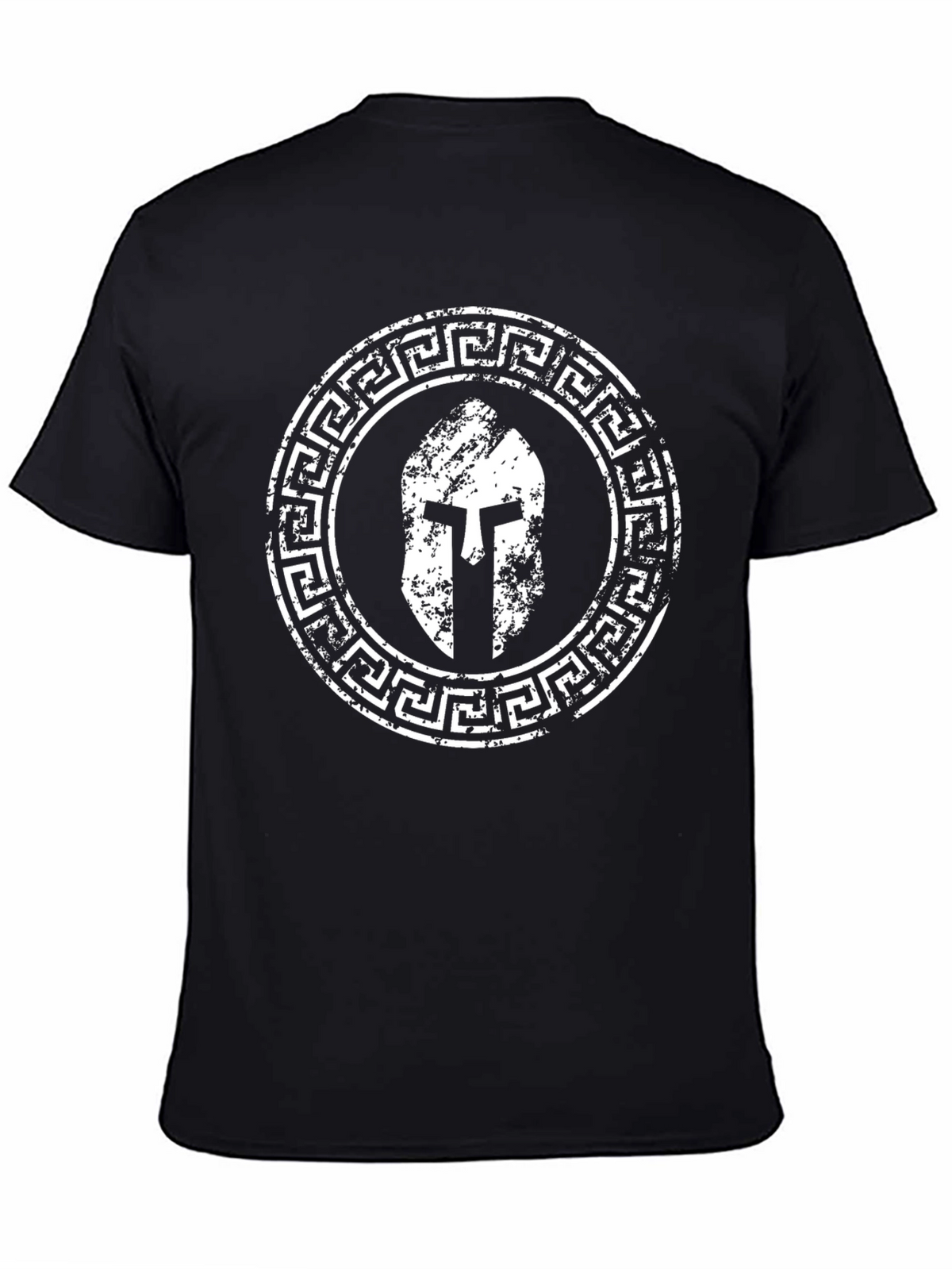 Spartan Helmet Graphic T-Shirt - Black