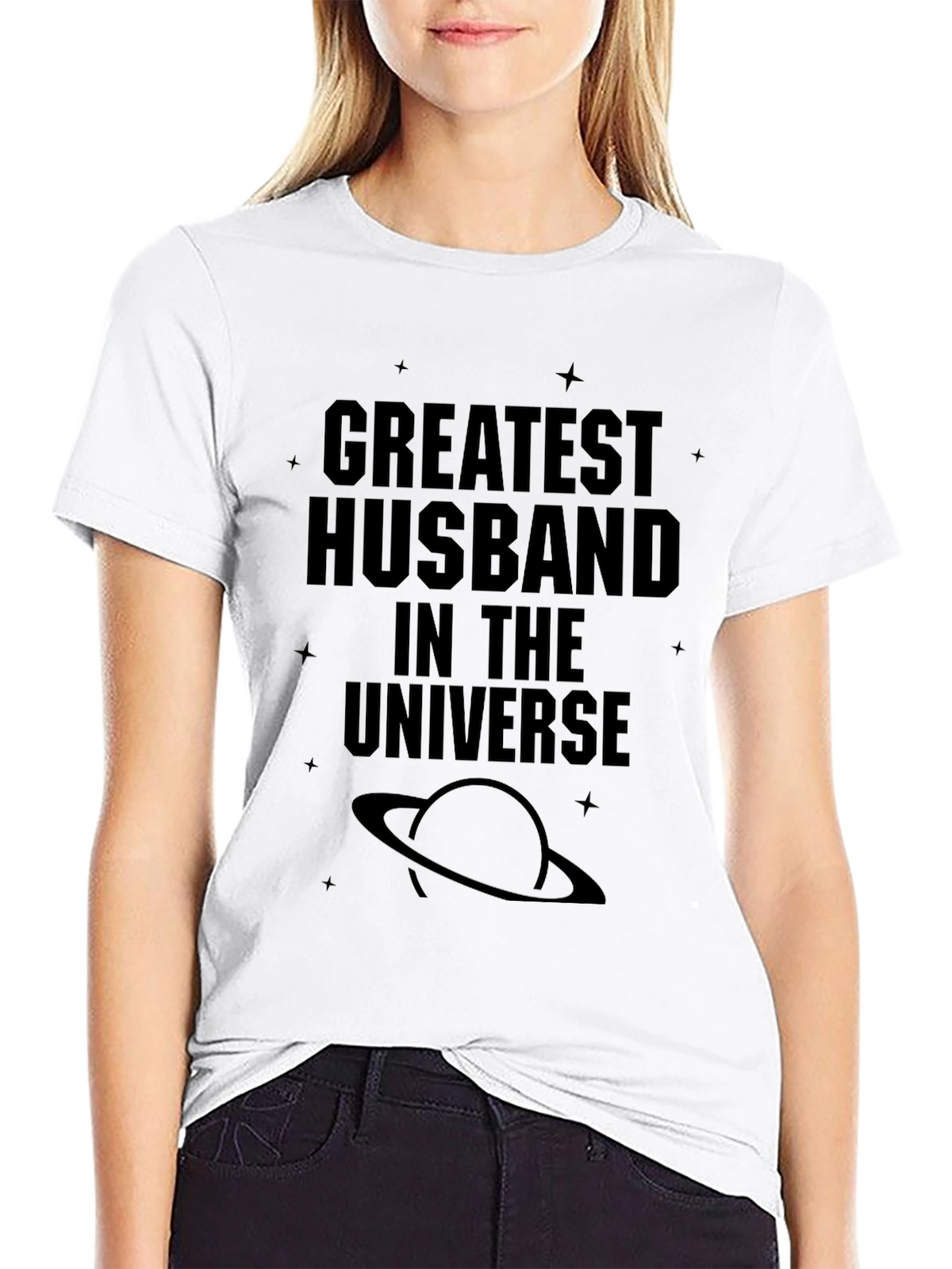 Greatest Husband in the Universe Black T-Shirt