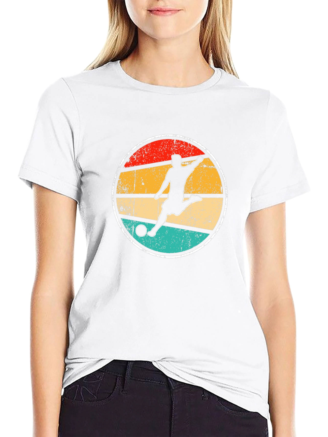 Retro Soccer Player Graphic Tee