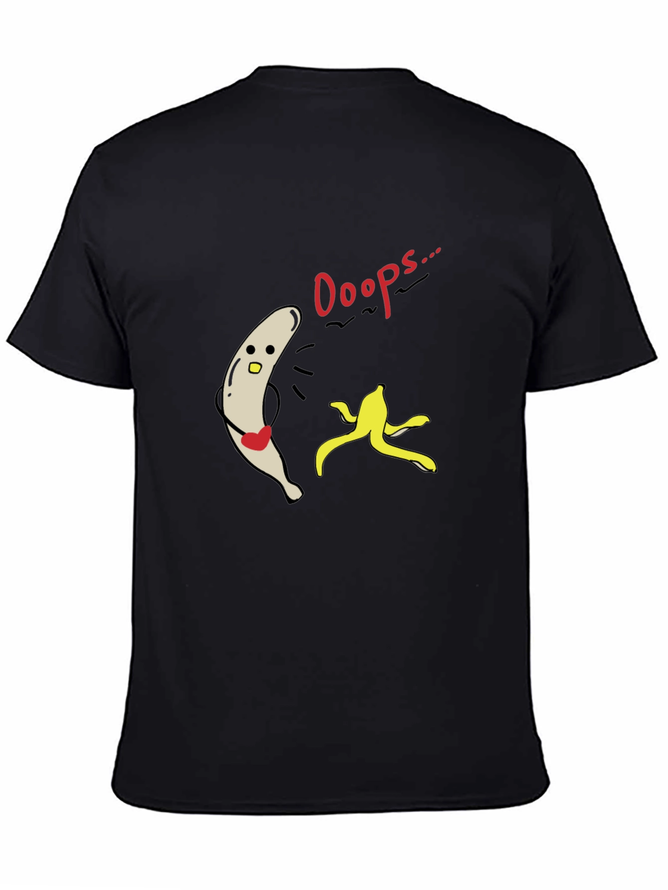 Funny Ooops Banana Peel Slip Up Graphic Tee