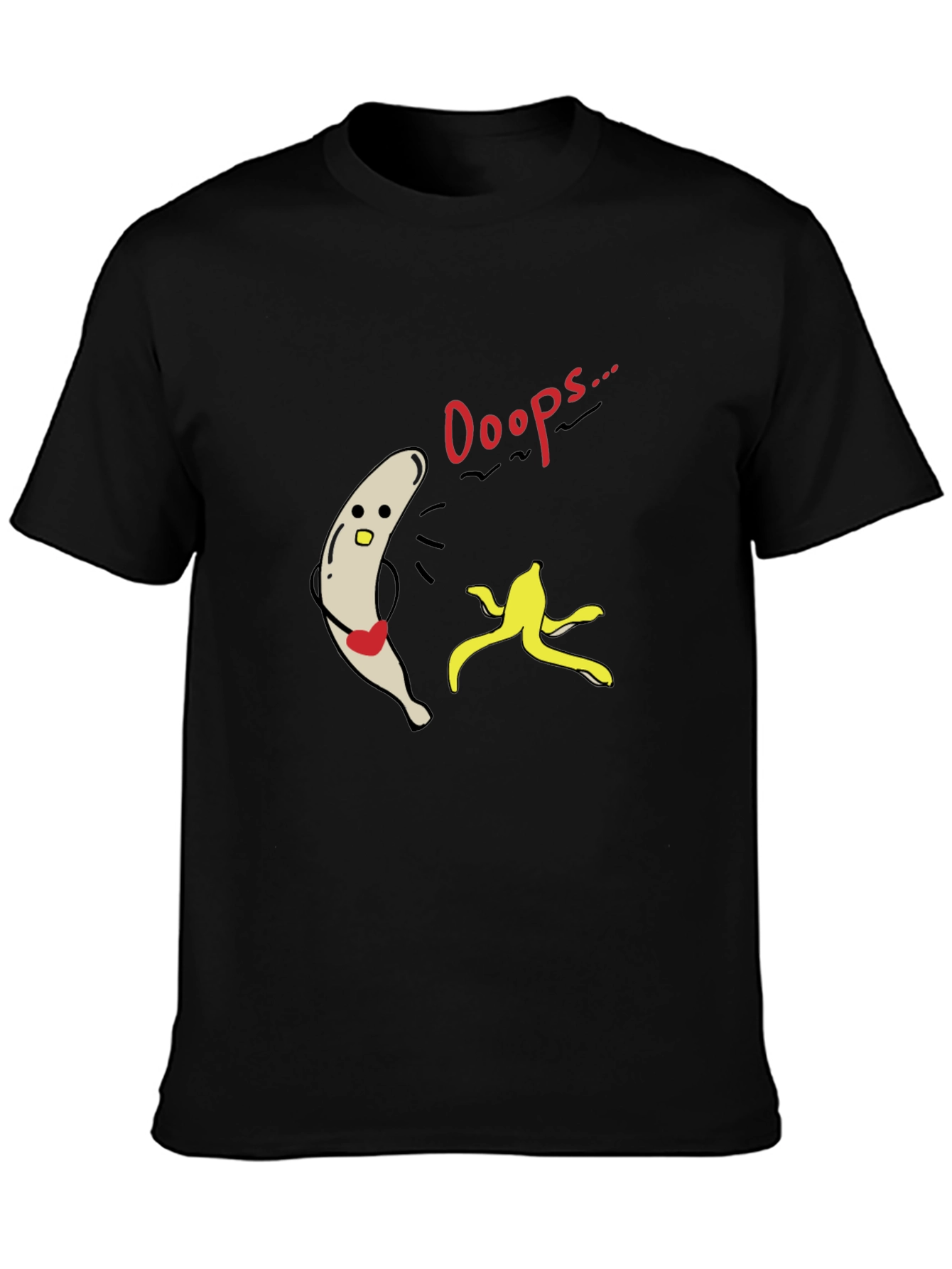 Funny Ooops Banana Peel Slip Up Graphic Tee