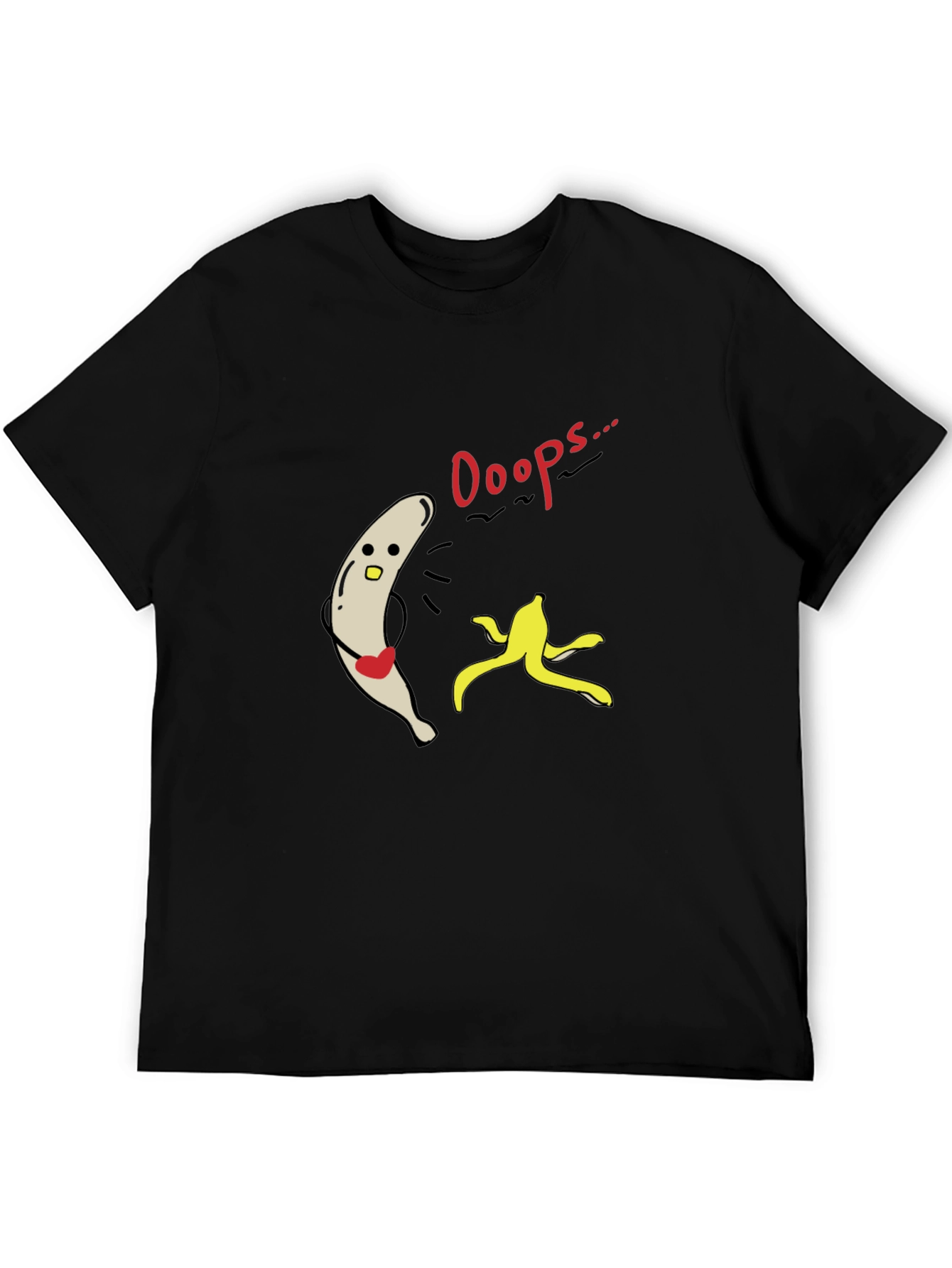 Funny Ooops Banana Peel Slip Up Graphic Tee