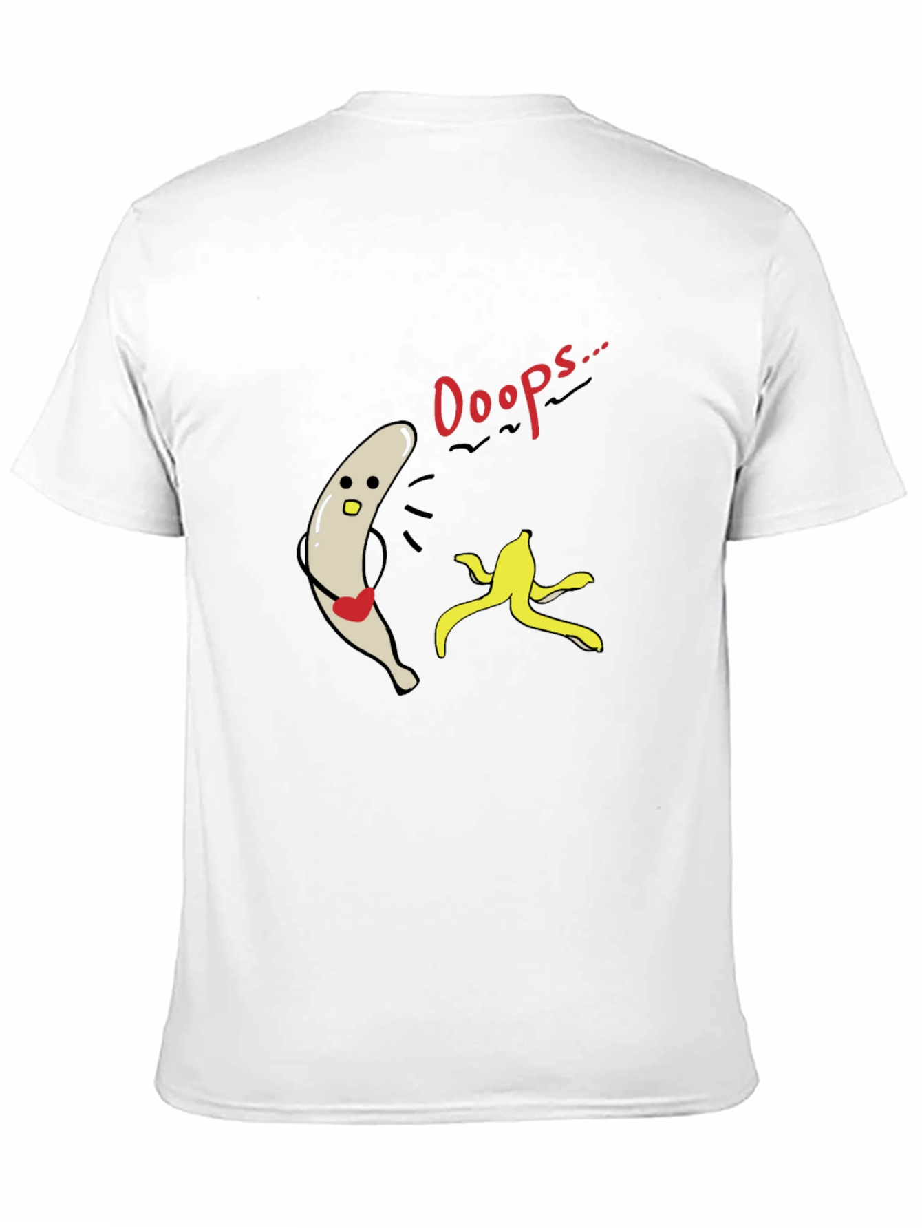 Funny Ooops Banana Peel Slip Up Graphic Tee