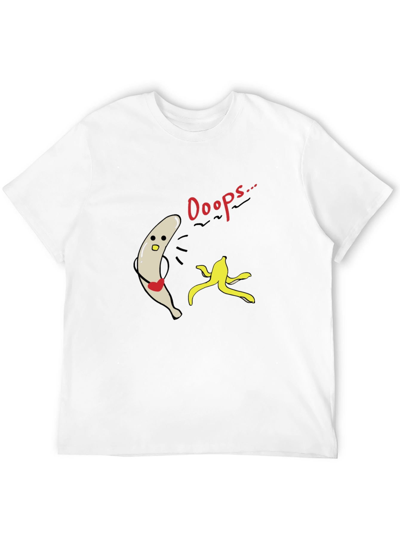 Funny Ooops Banana Peel Slip Up Graphic Tee