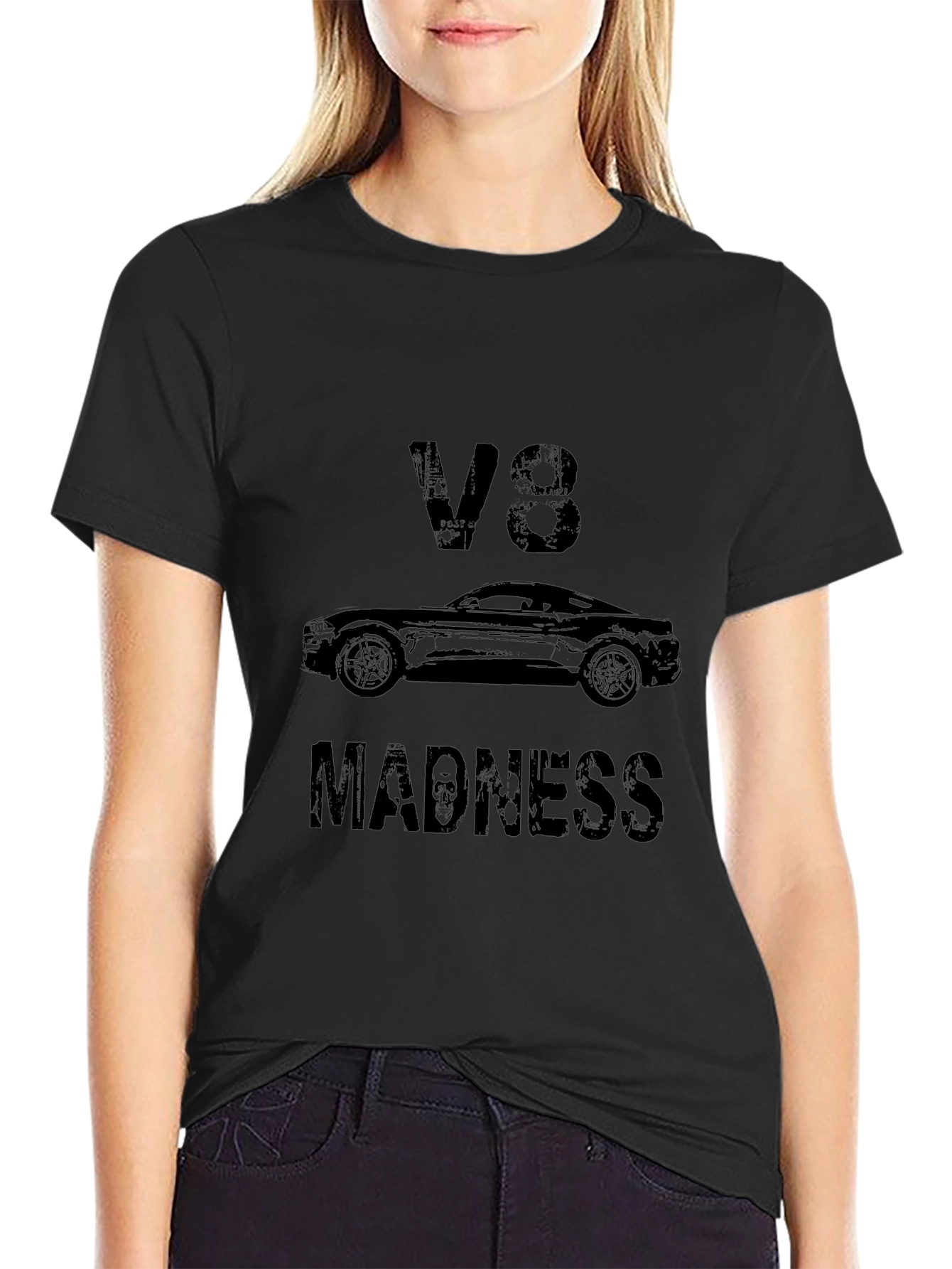 V8 Madness Graphic T-Shirt - Black