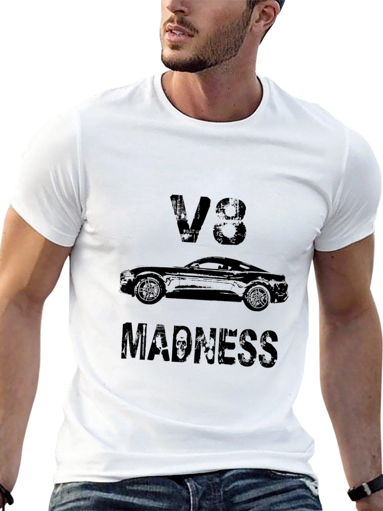 V8 Madness Graphic T-Shirt - Black