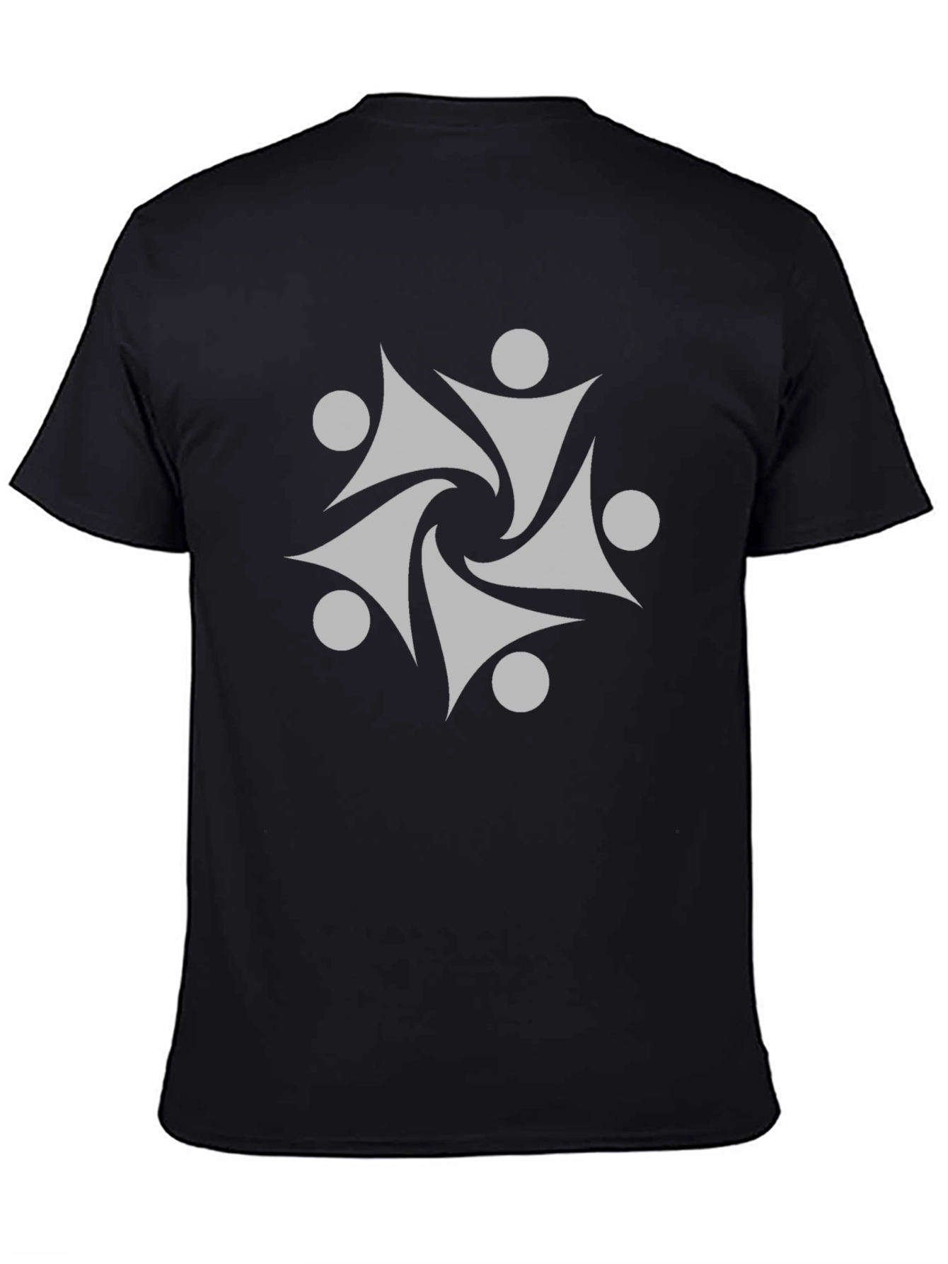 Geometric Graphic Print Tee - Modern Style