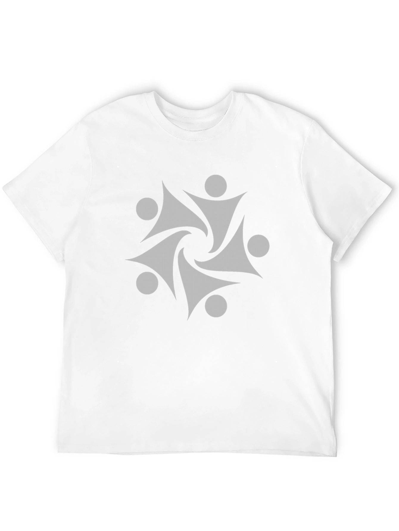 Geometric Graphic Print Tee - Modern Style