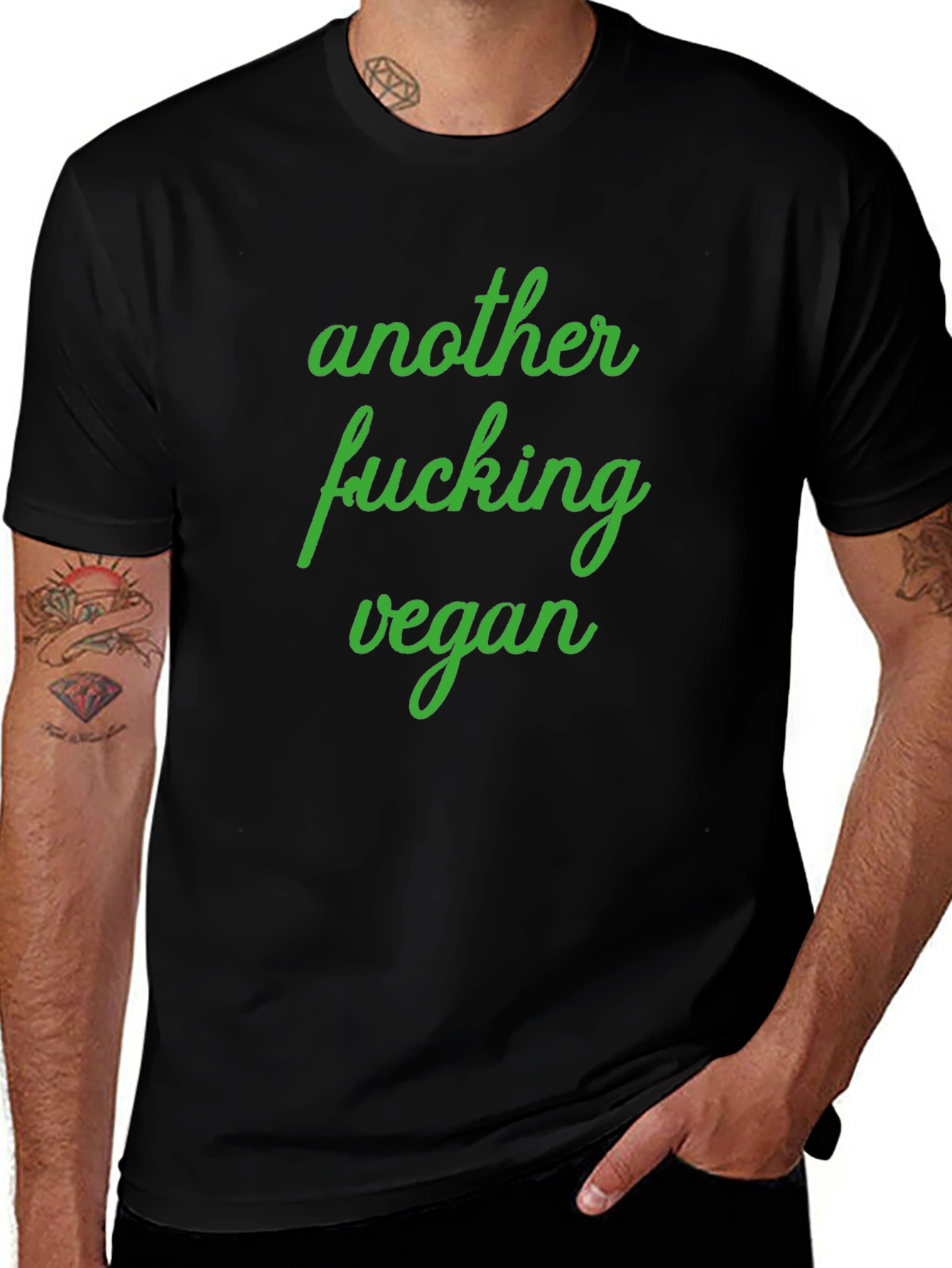 Another Fucking Vegan T-Shirt - Black