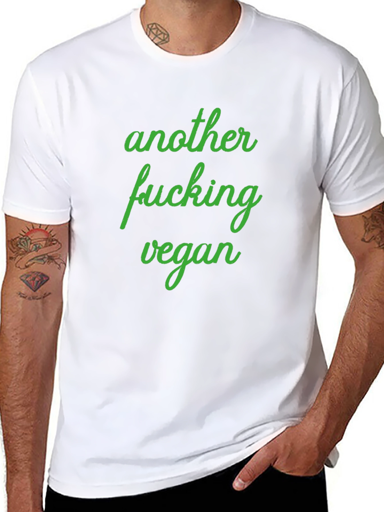 Another Fucking Vegan T-Shirt - Black
