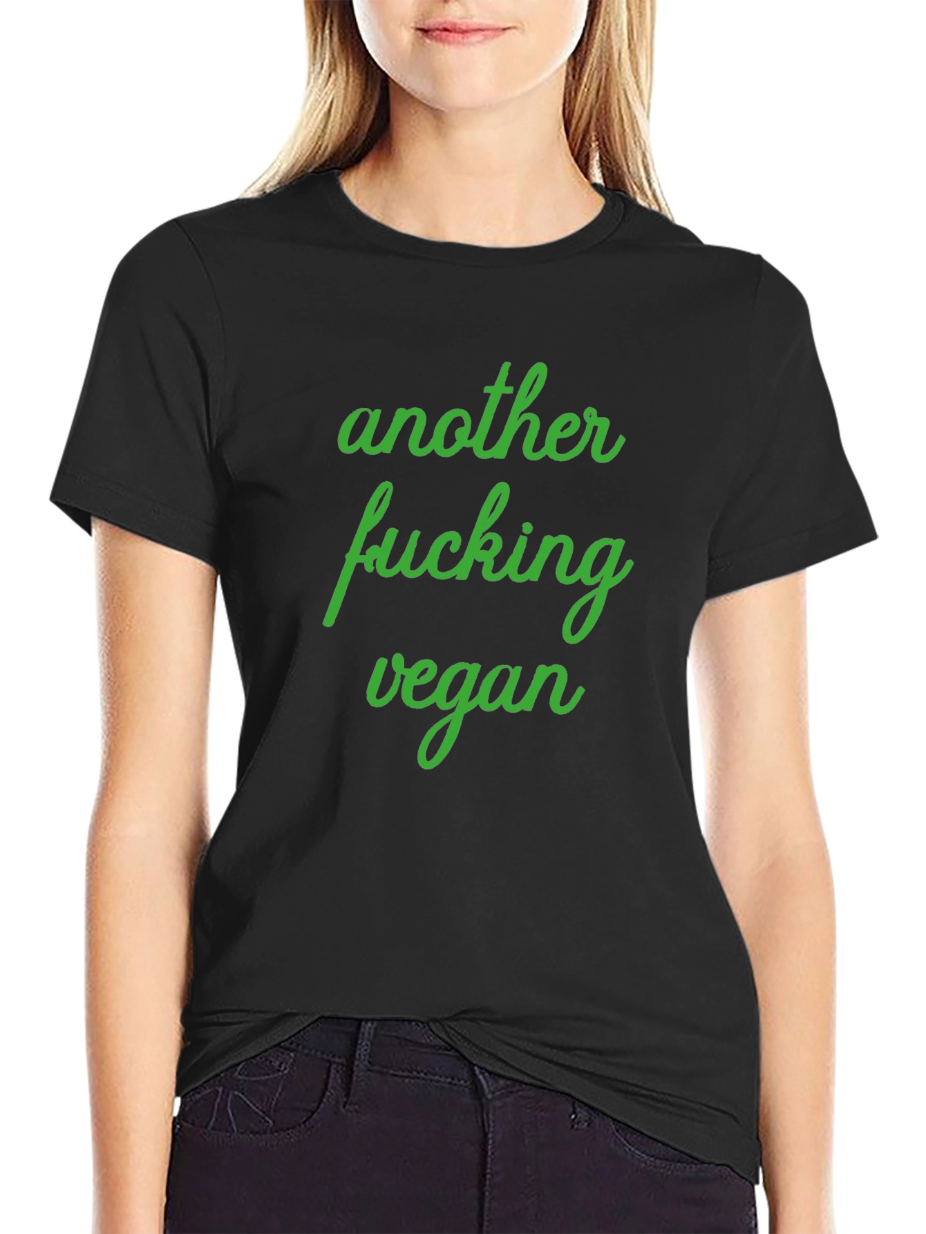 Another Fucking Vegan T-Shirt - Black