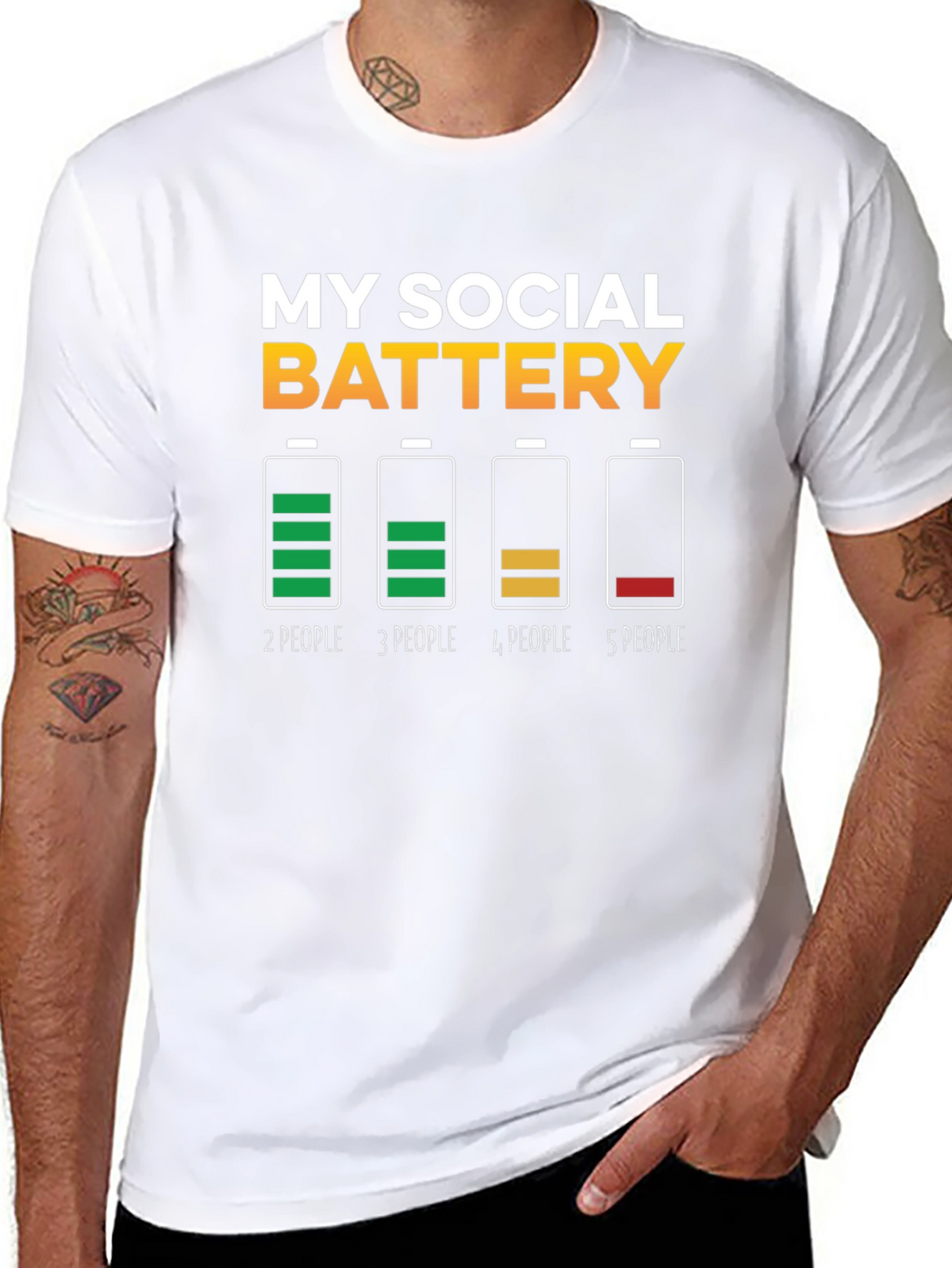 My Social Battery T-Shirt - Introvert Humor