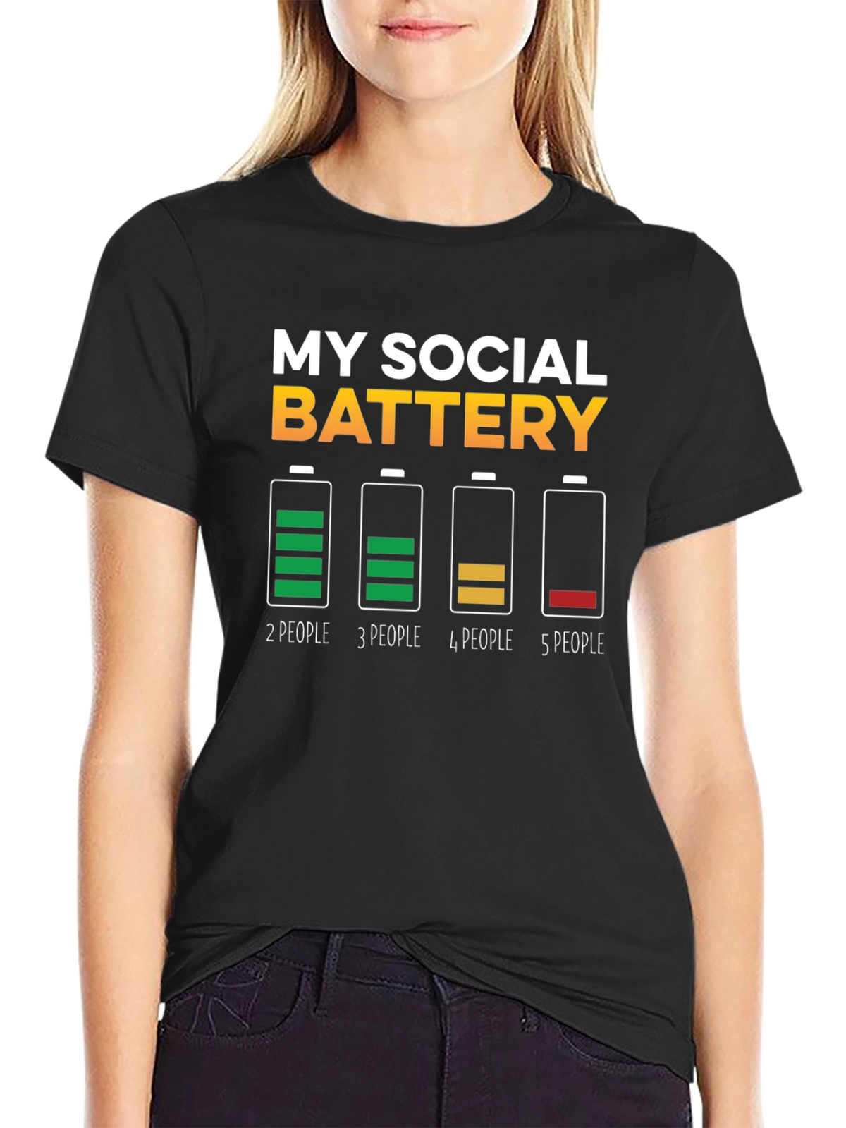 My Social Battery T-Shirt - Introvert Humor