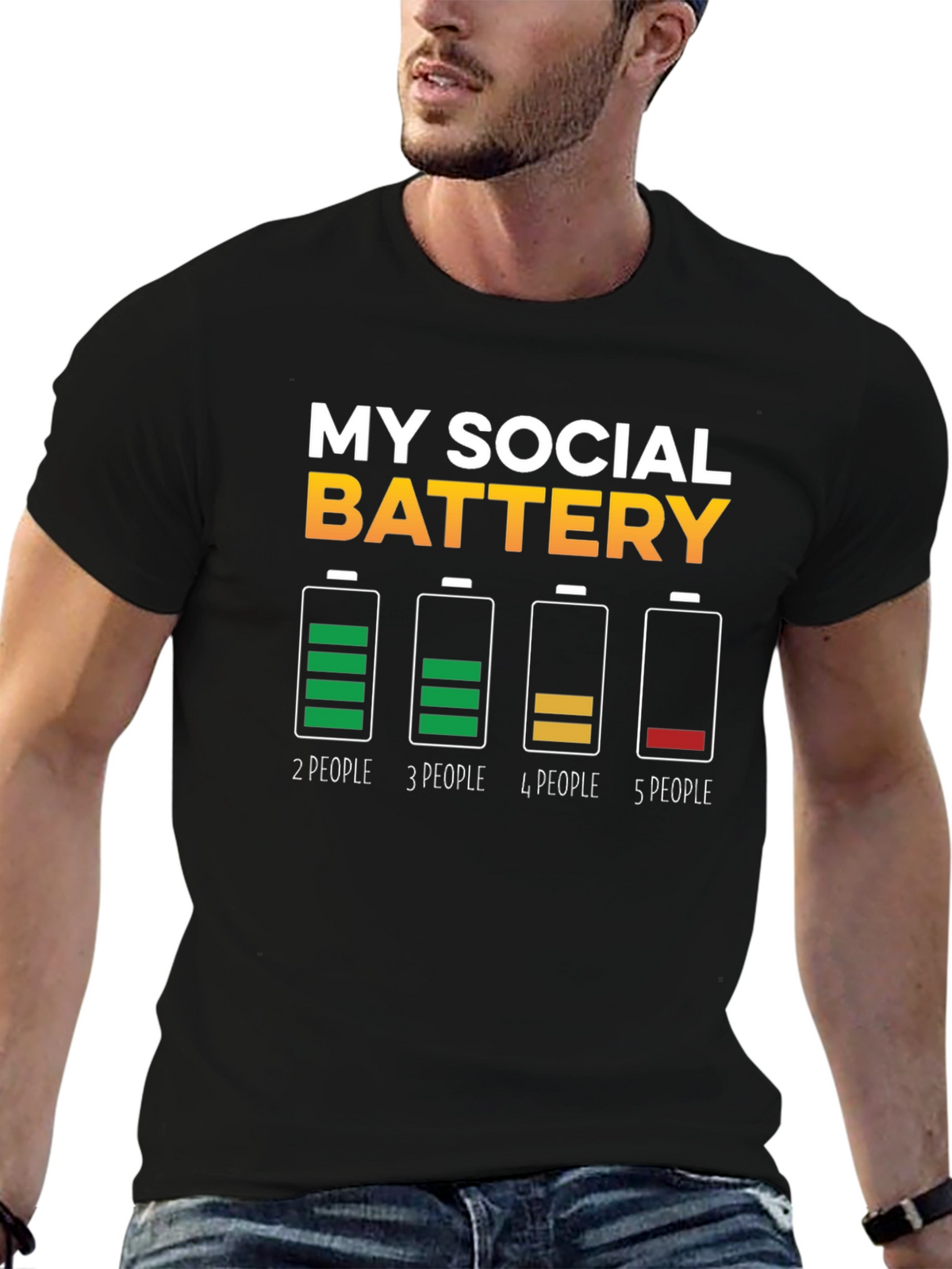 My Social Battery T-Shirt - Introvert Humor