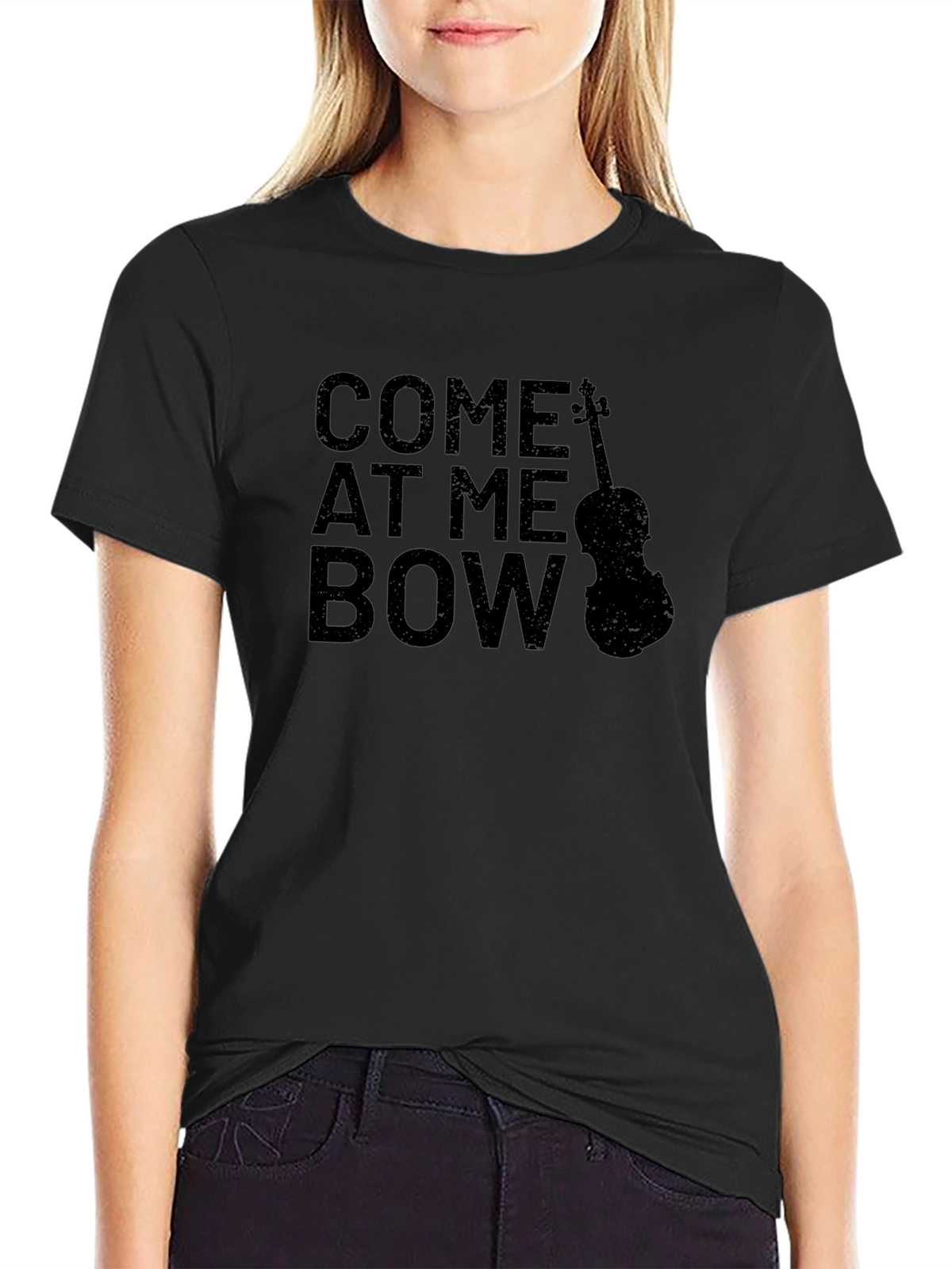 Come At Me Bow Graphic T-Shirt Musician Tee