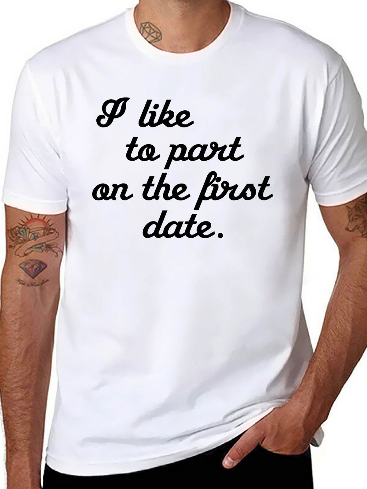 I Like to Part On the First Date T-Shirt