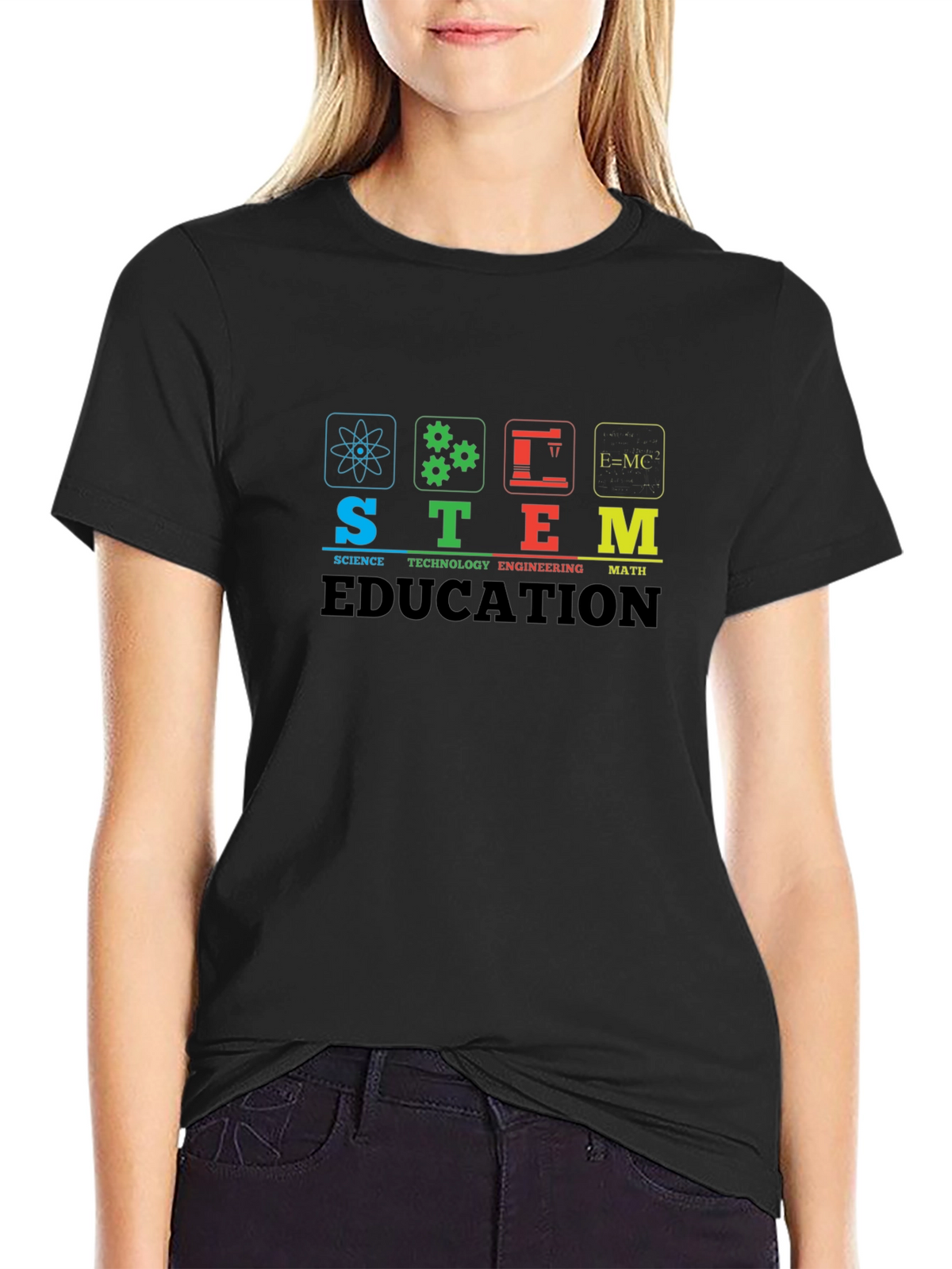STEM Education Graphic Print T-Shirt