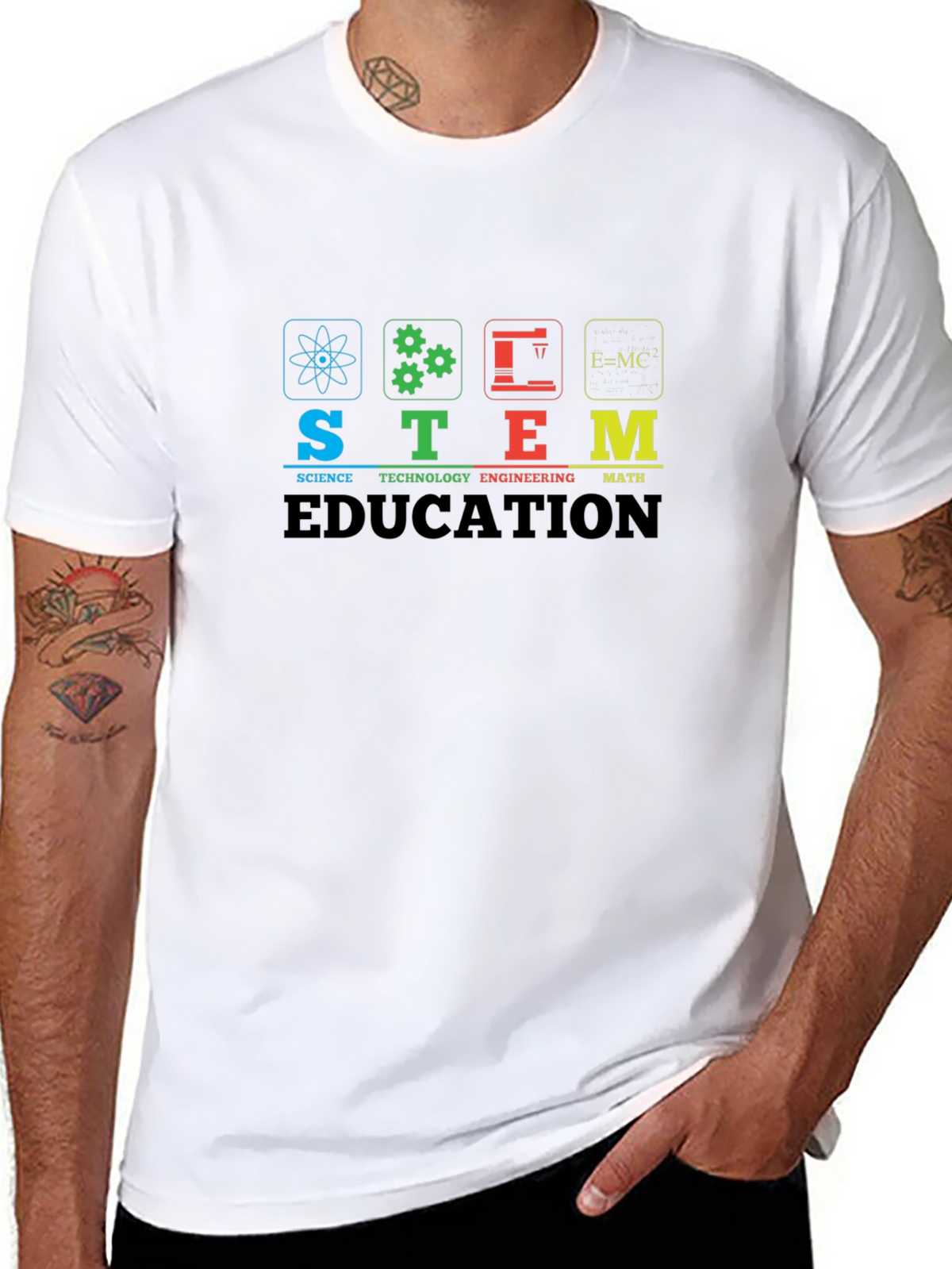 STEM Education Graphic Print T-Shirt