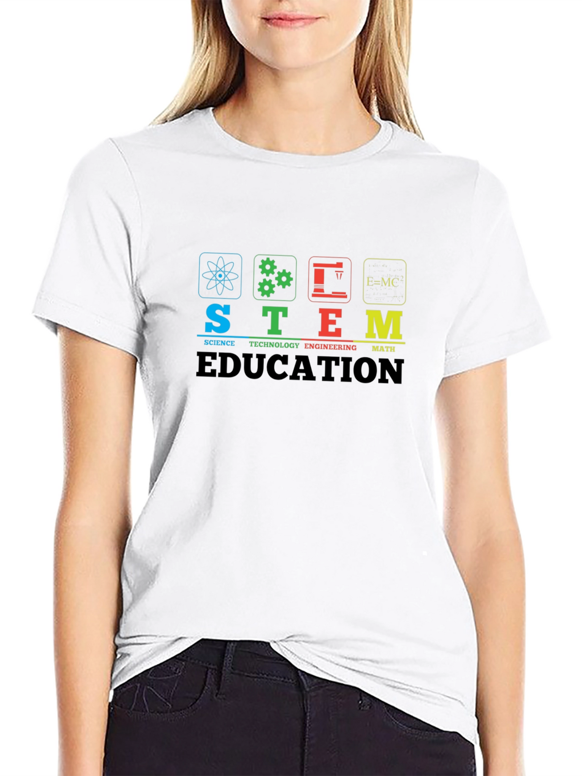 STEM Education Graphic Print T-Shirt